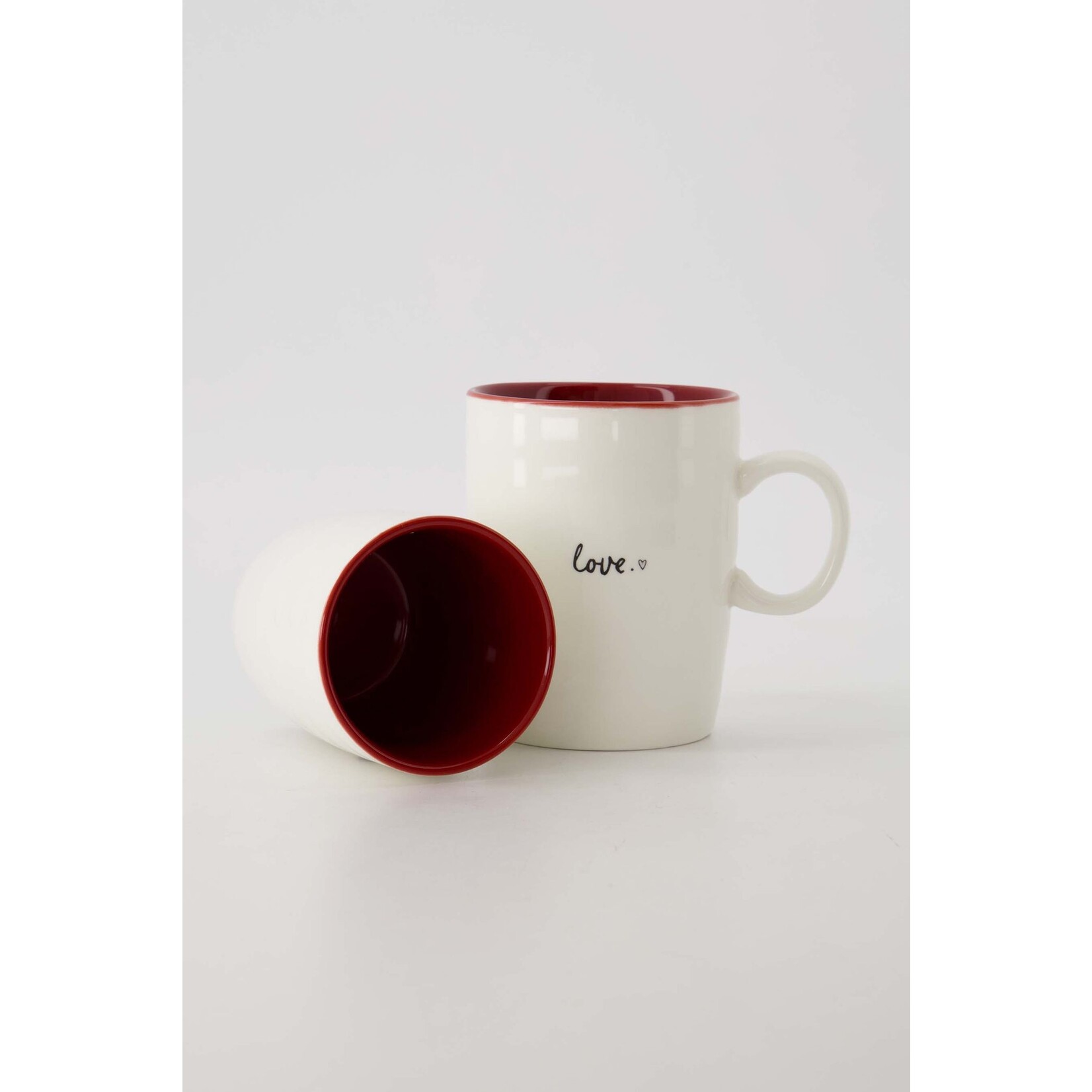 ZUSSS THEEMOK LOVE WIT/ROOD/ZWART