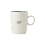 ZUSSS THEEMOK ZO GEZELLIG MET JOU WIT/GRIJSBLAUW/ZWART