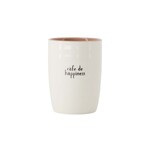ZUSSS KOFFIEMOK CAFE DE HAPPINESS WIT/ZWART