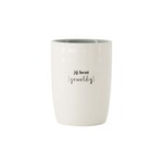 ZUSSS KOFFIEMOK JE BENT GEWELDIG WIT/GRIJSBLAUW