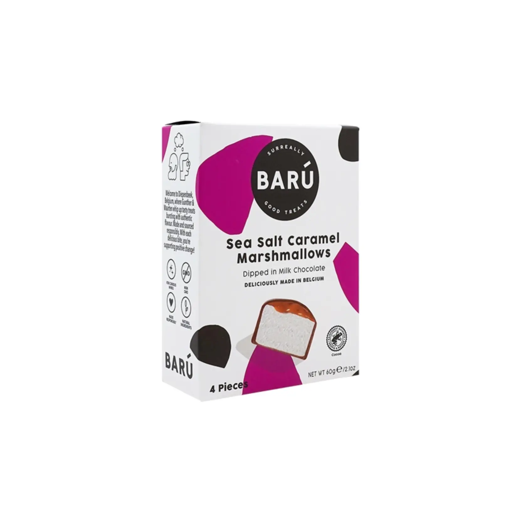 BARU MARSHMALLOWS MILKCHOCOLATE SEA SALT CARAMEL 60G