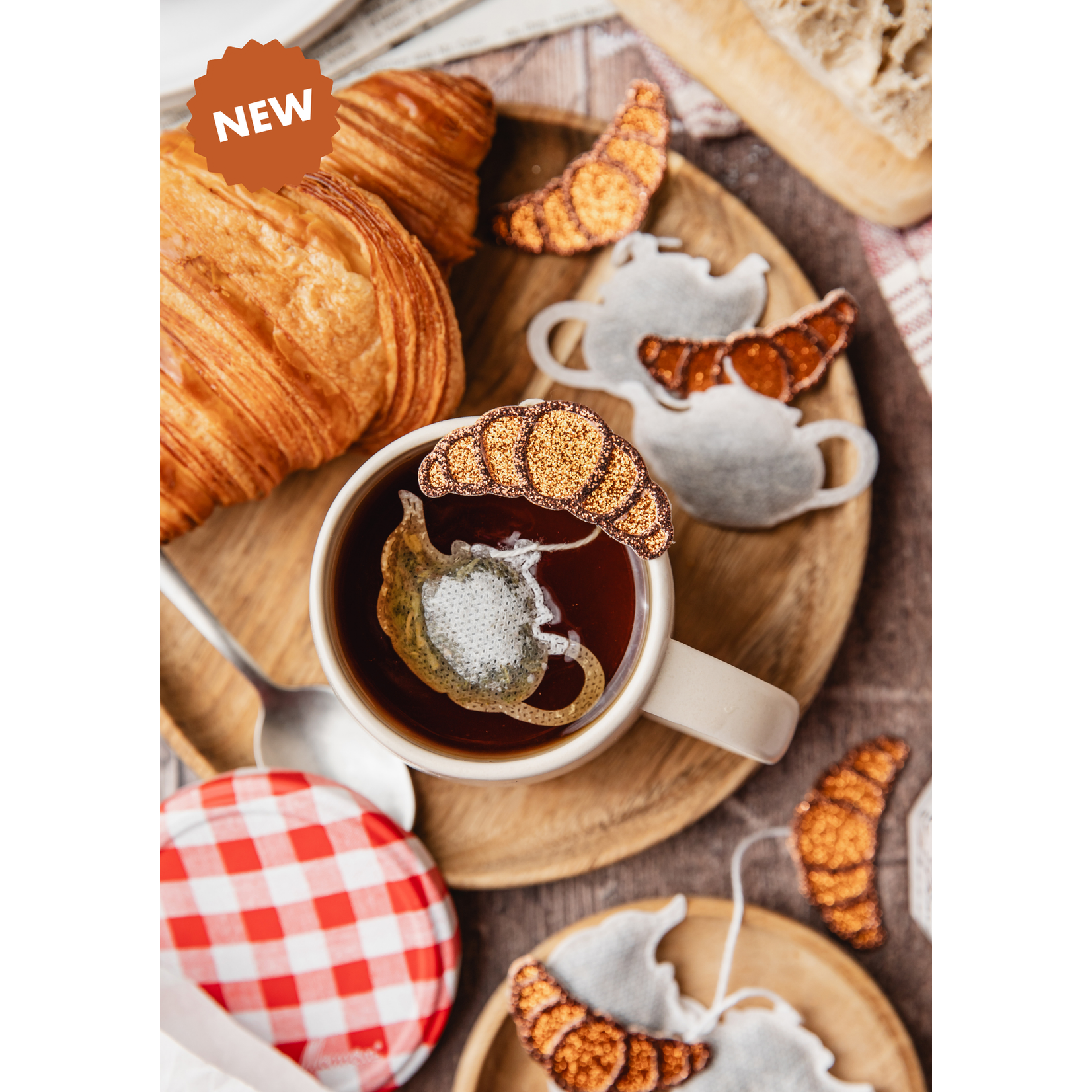 TEA HERITAGE THEEZAKJES - THEEPOT X 5 - POMPOEN CHAI ZWARTE THEE