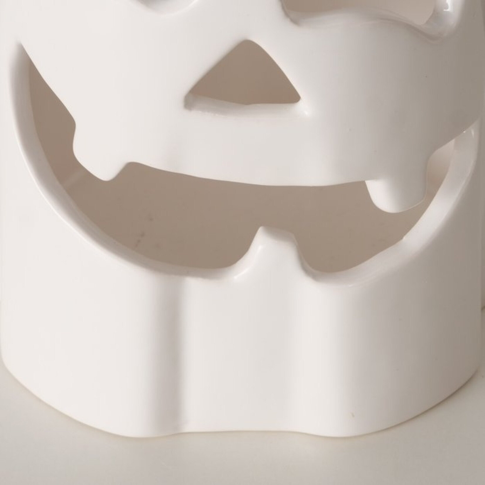 WINDLICHT BOU ROND H:17.80CM STEEN WIT