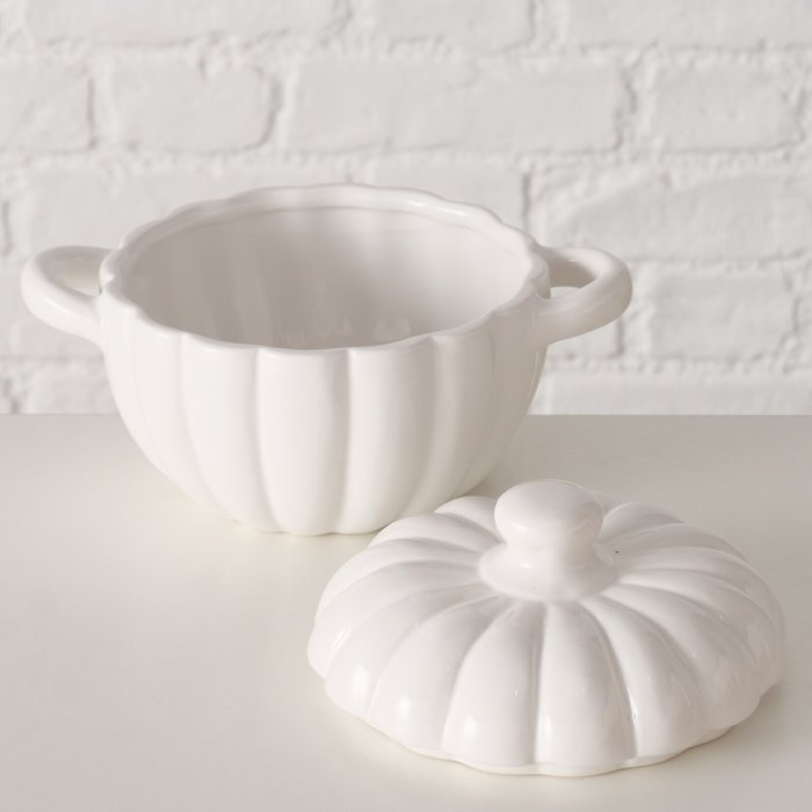 POMPOEN TERRINE TRAMO  WIT