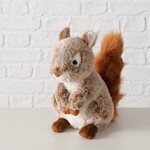 EEKHOORN H:24CM BEIGE/BRUIN/GRIJS