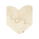ZUSSS BADMAT LOVE HARTJE OFF WHITE