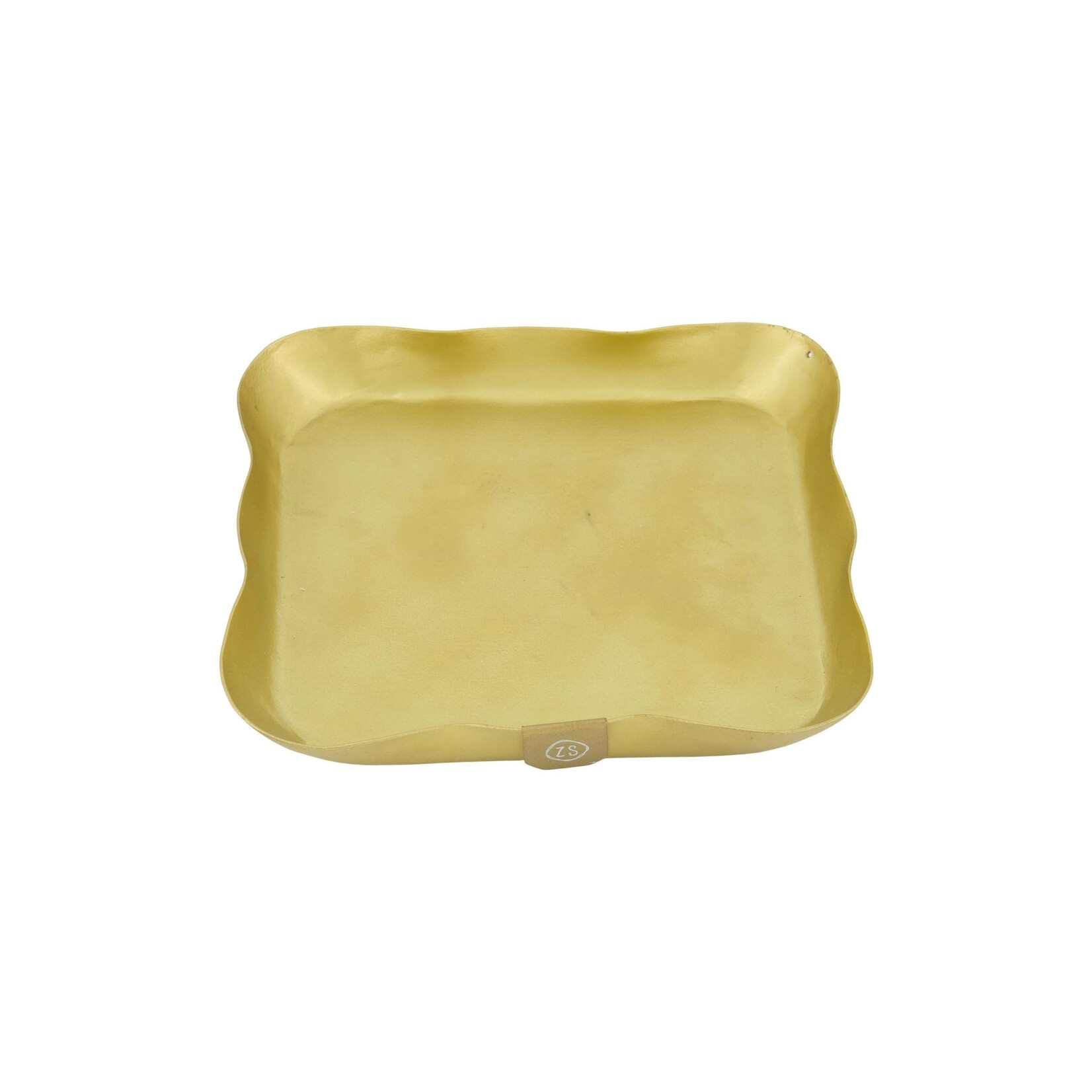 ZUSSS SERVETHOUDER  METAAL VIERKANT GOUD