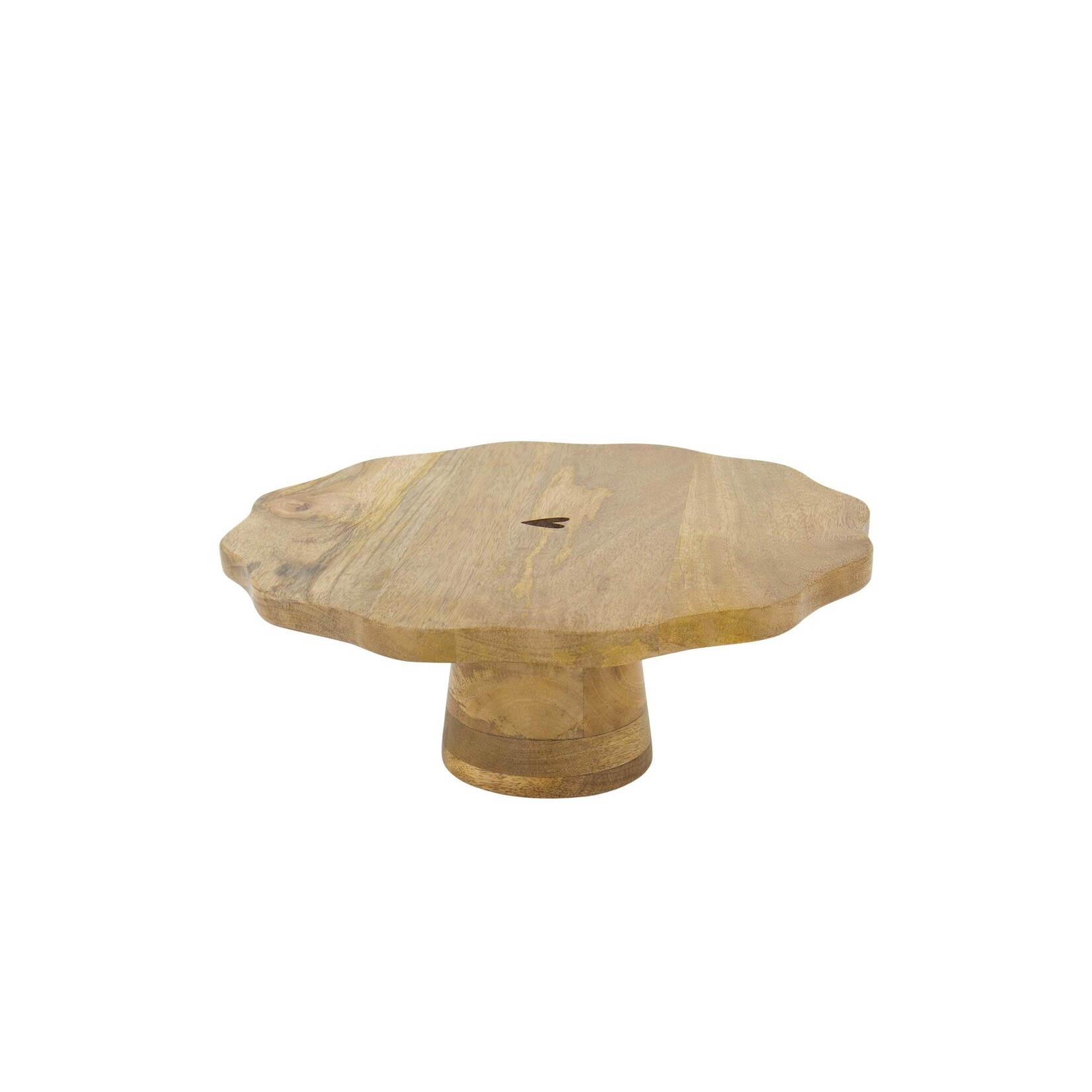 ZUSSS TAARTPLATEAU HOUT HARTJE NATUREL