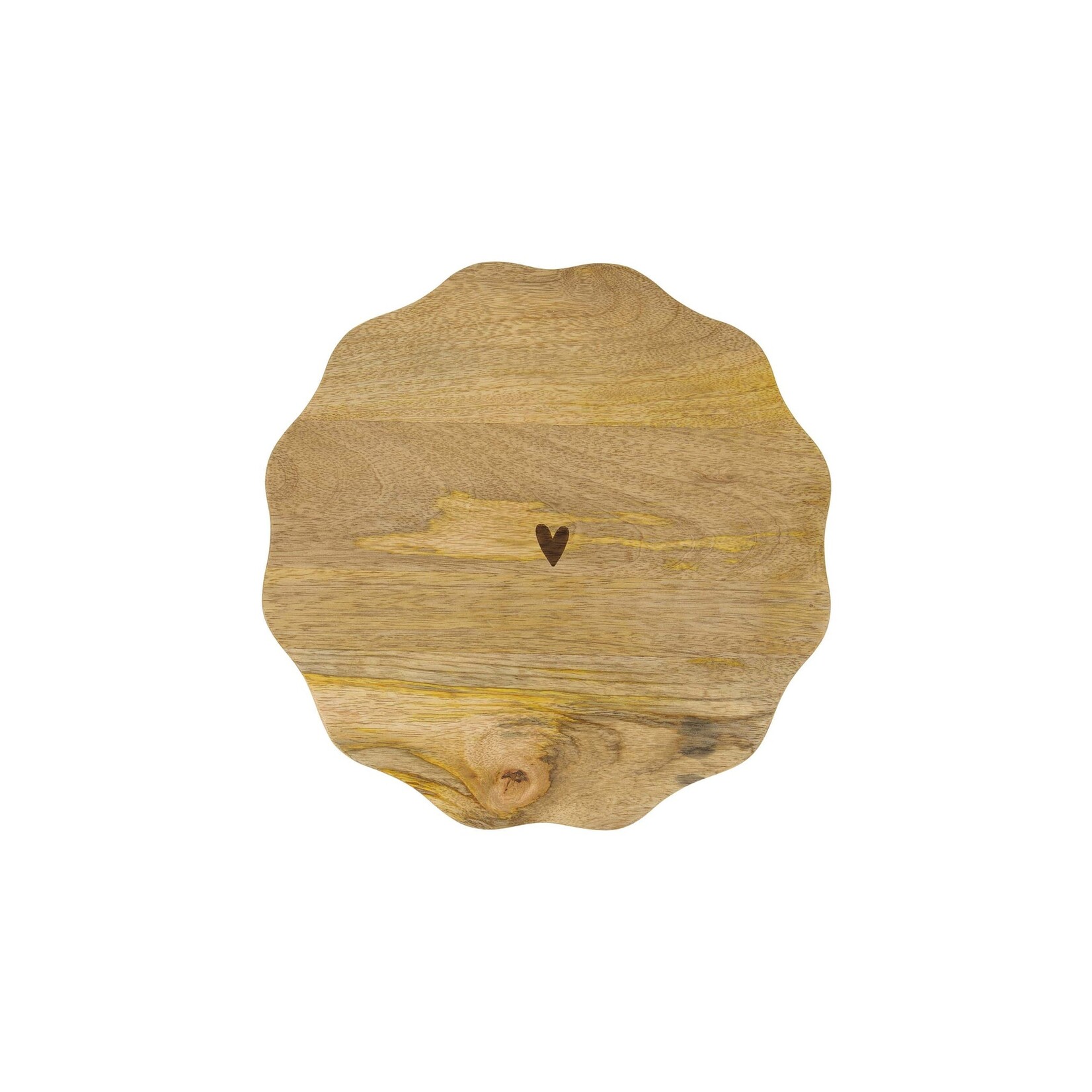 ZUSSS TAARTPLATEAU HOUT HARTJE NATUREL