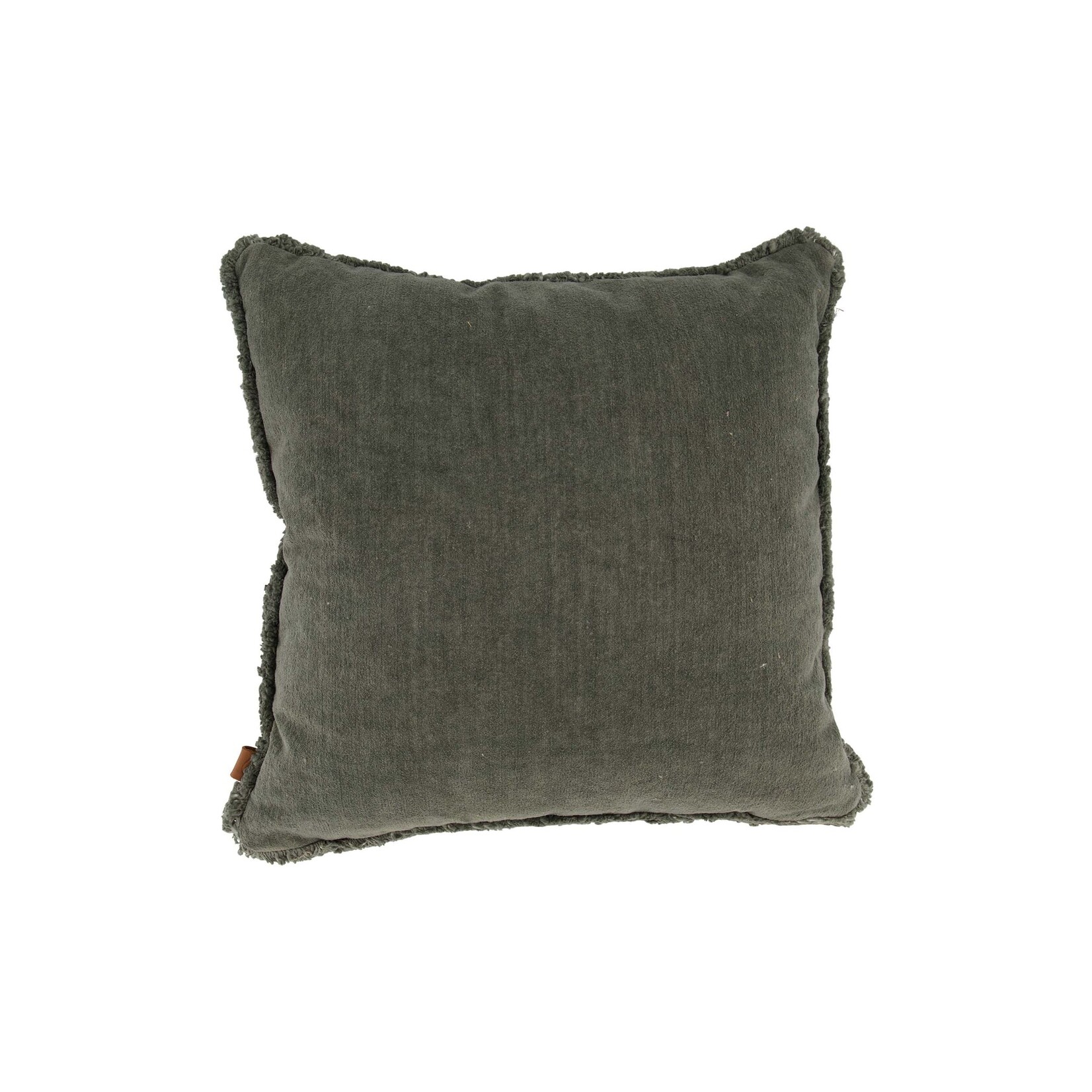 ZUSSS KUSSEN VELVET LOVE 45X45CM DONKERGROEN