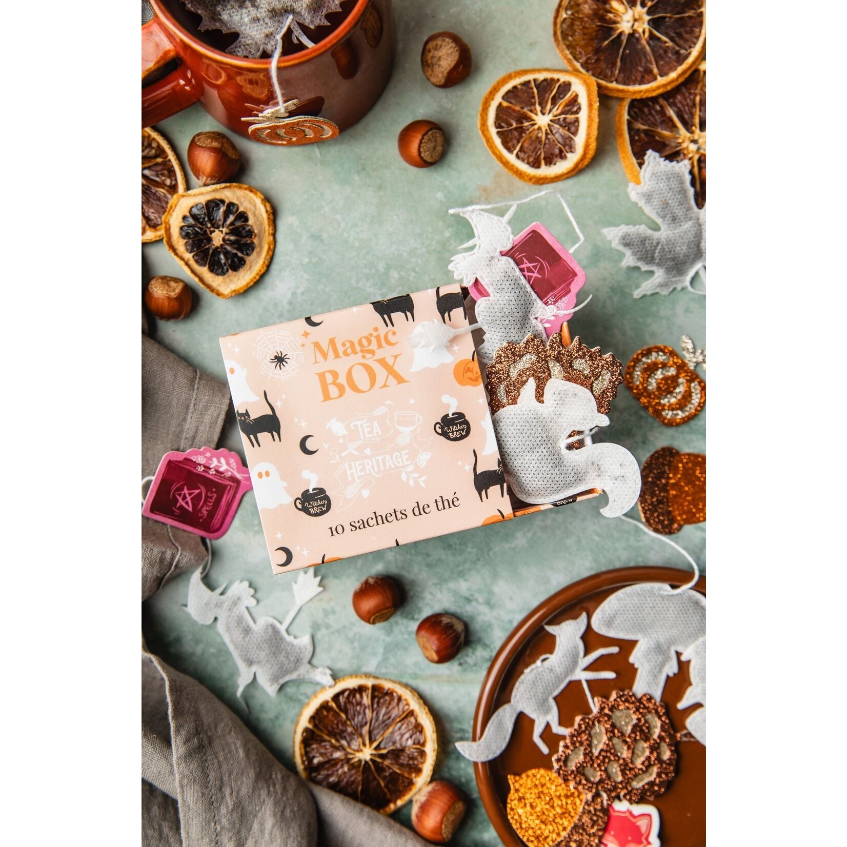 TEA HERITAGE HALLOWEENBOX - 10 ZAKJES BIOLOGISCHE  ROOIBOS