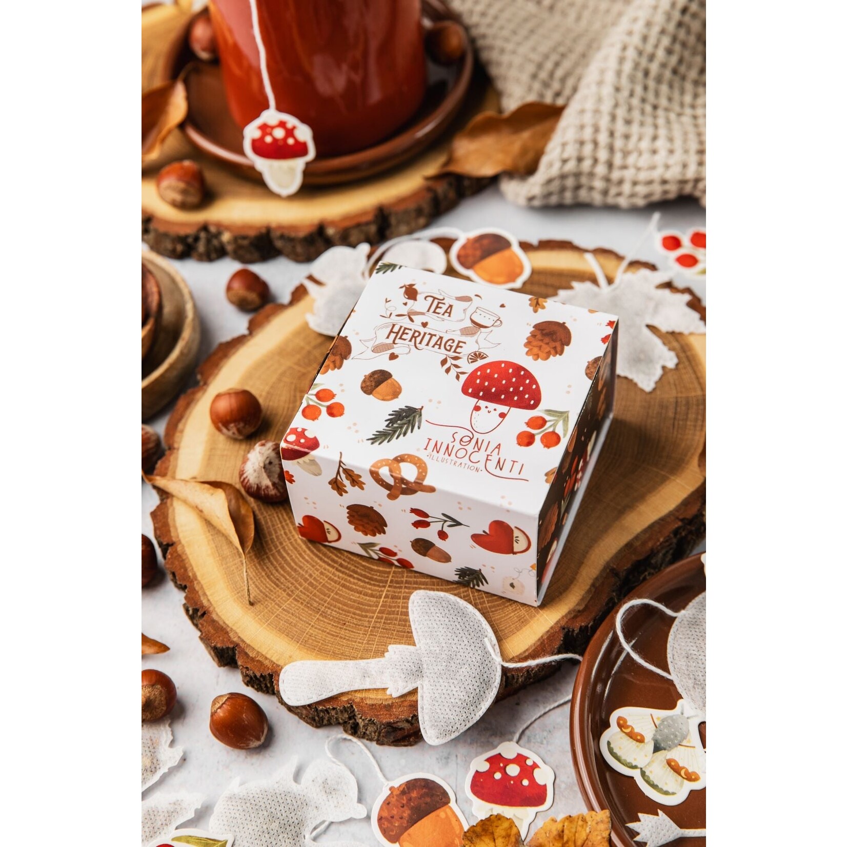 TEA HERITAGE HERFSTBOX - 10 ZAKJES BIOLOGISCHE THEE EN ROOIBOS