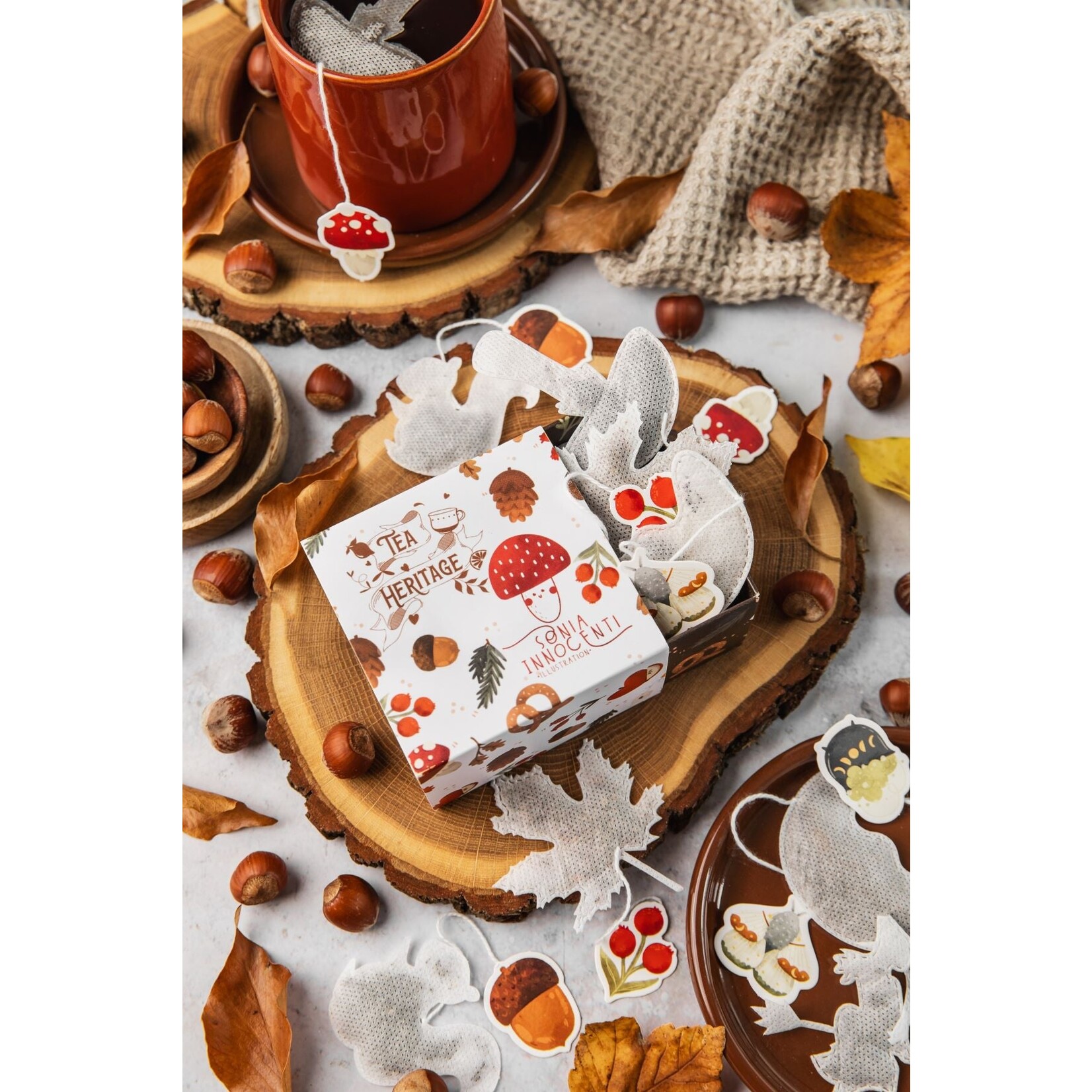 TEA HERITAGE HERFSTBOX - 10 ZAKJES BIOLOGISCHE THEE EN ROOIBOS