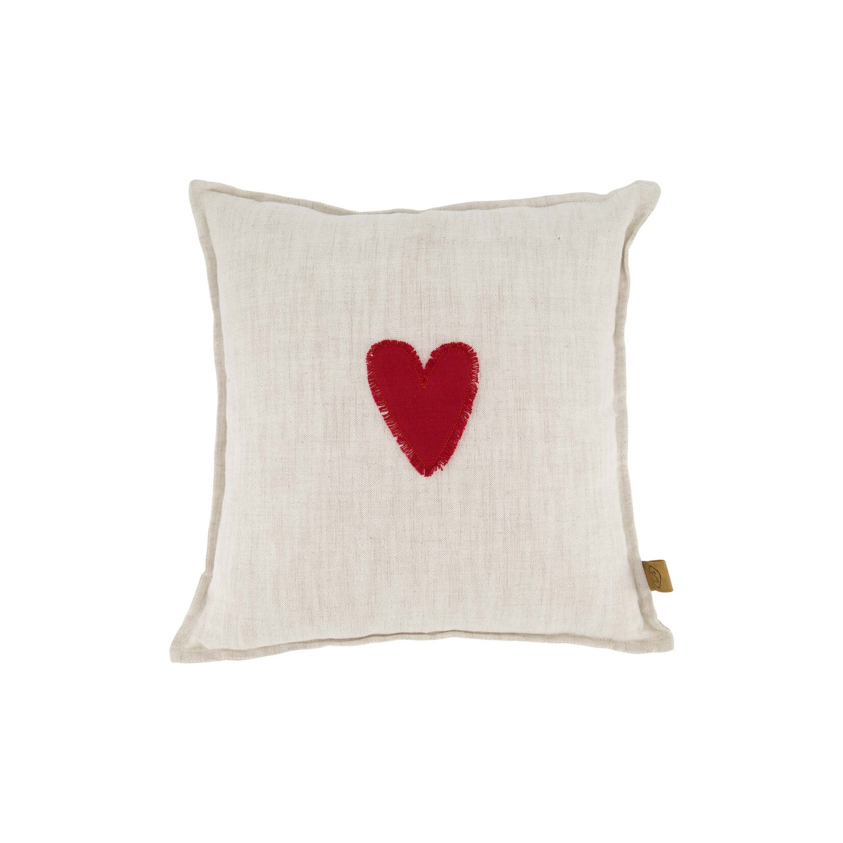 ZUSSS KUSSEN ROOD HARTJE 35X35CM PEPER EN ZOUT