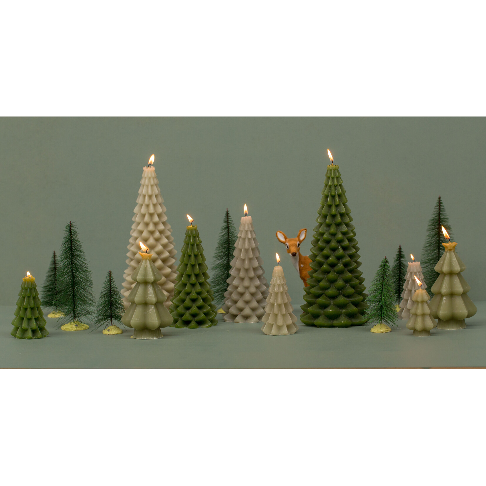 Rustik Lys KERSTBOOM 10X20 CM EUCALYPTUS