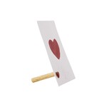ZUSSS KAARTENSTANDAARD MAGNEET HARTJE ROOD