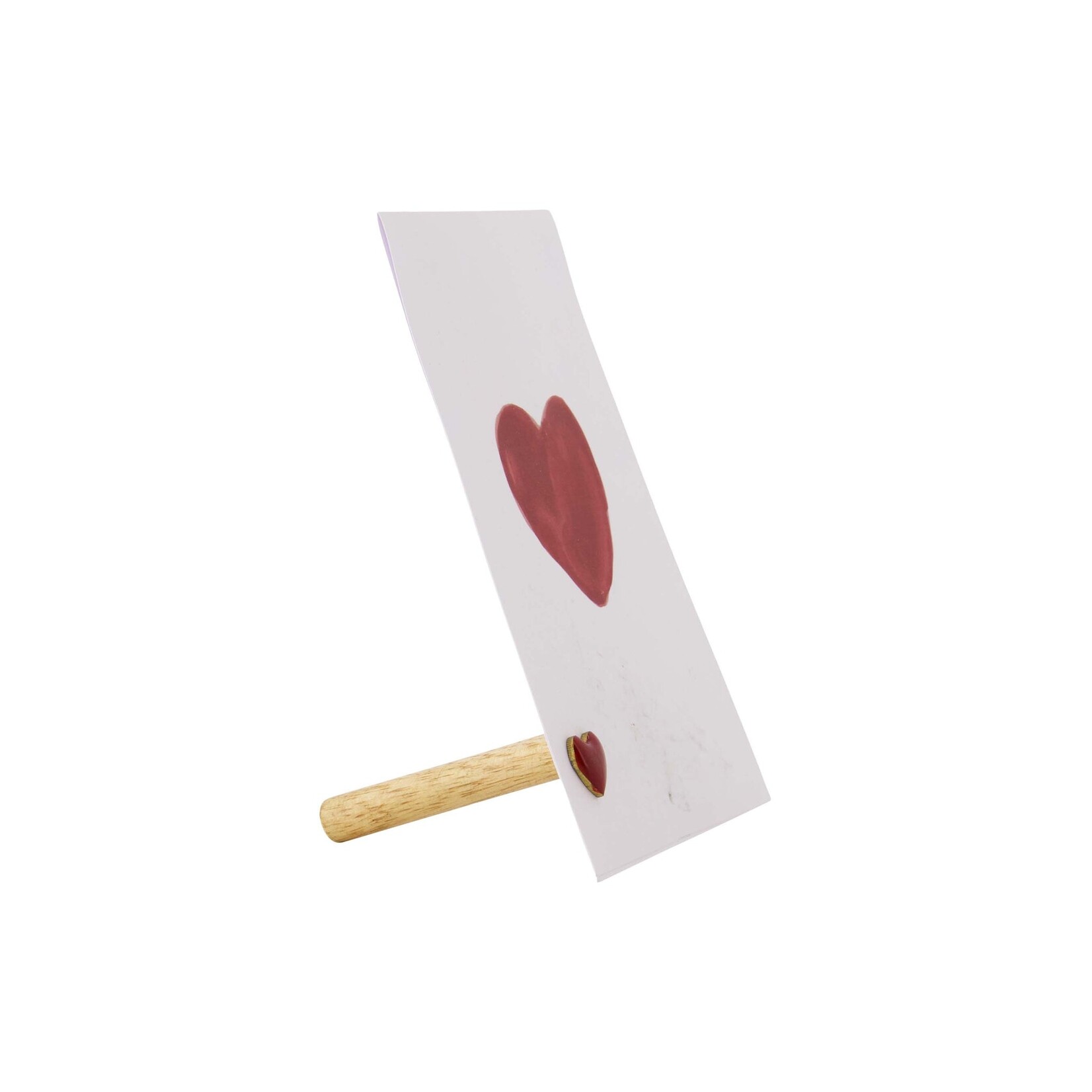ZUSSS KAARTENSTANDAARD MAGNEET HARTJE ROOD