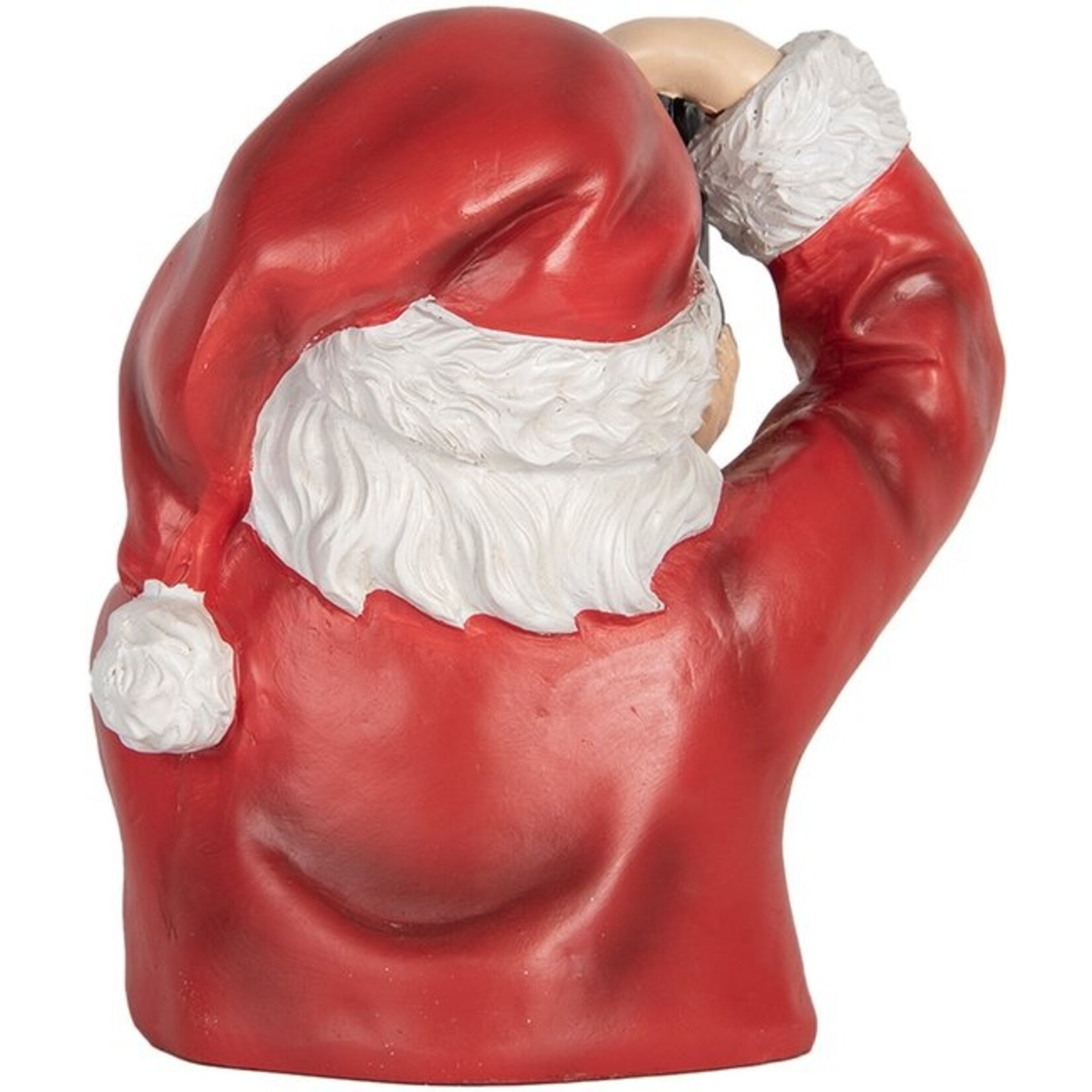 Clayre & Eef KERSTDECORATIE BEELD KERSTMAN CAMERA 6PR5762