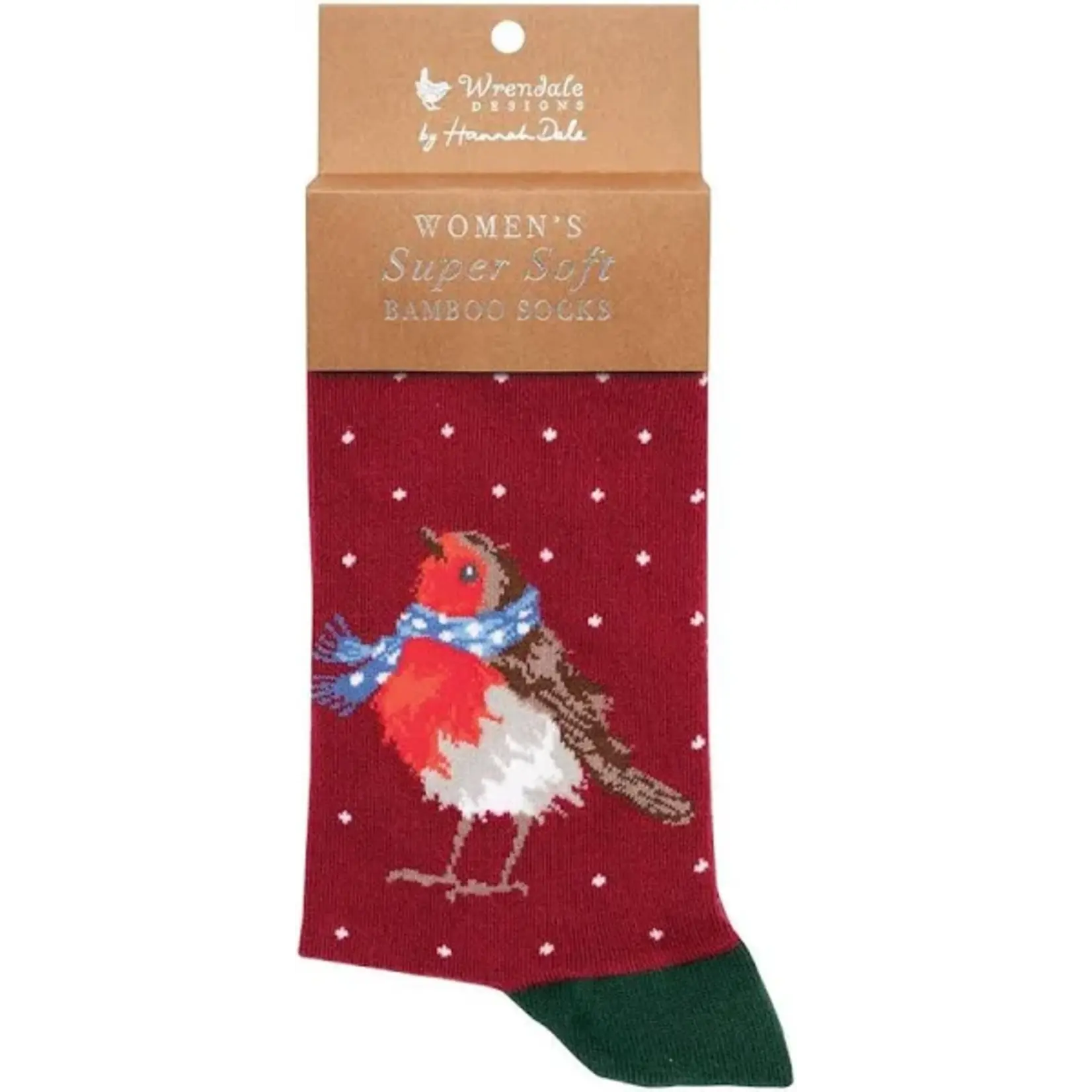 Wrendale KERST KINDERSOKKEN ROODBORSTJE - SEASONS TWEETINGS FAIR ISLE 27-31