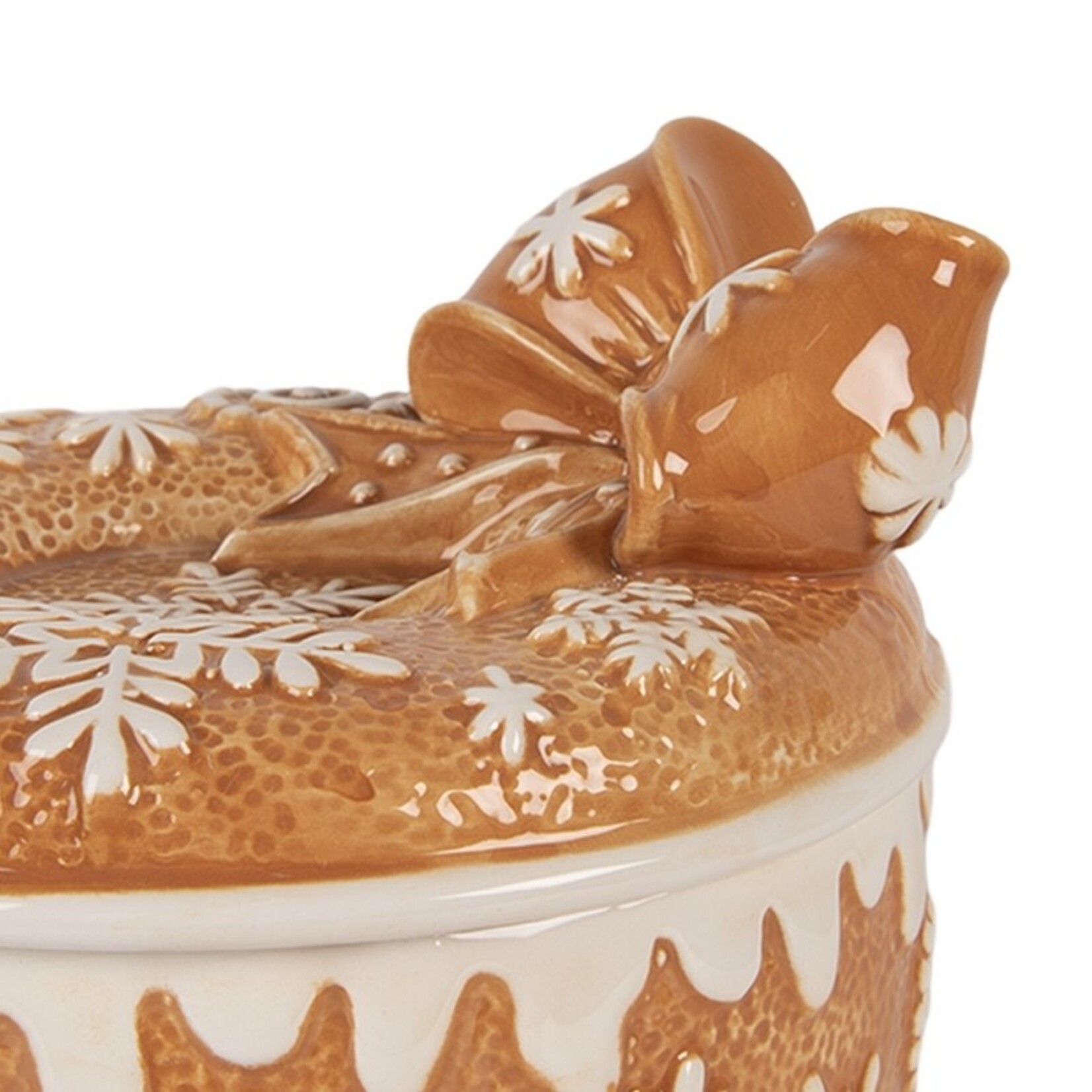 Clayre & Eef VOORRAADPOT MET DEKSEL 19X13CM 6CE2226