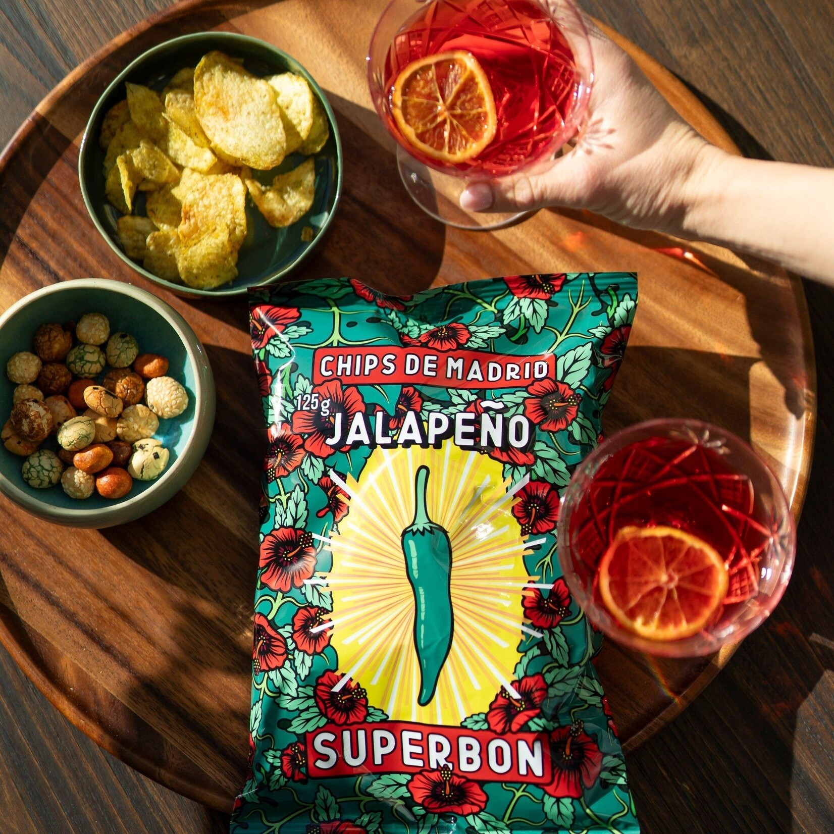 SUPERBON CHIPS - JALAPENO 125G