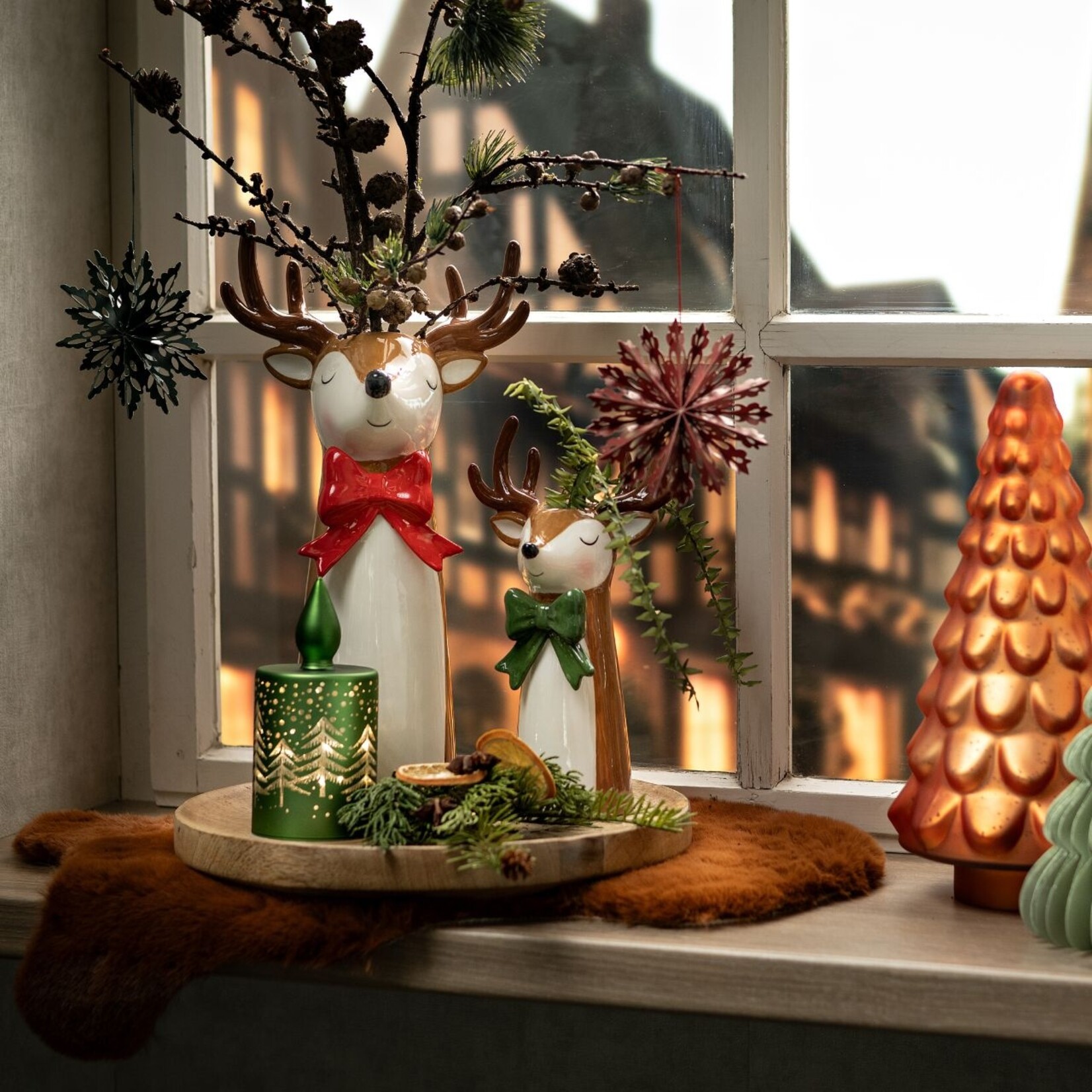 WURM VAAS HERT KERTSSTRIK GROEN