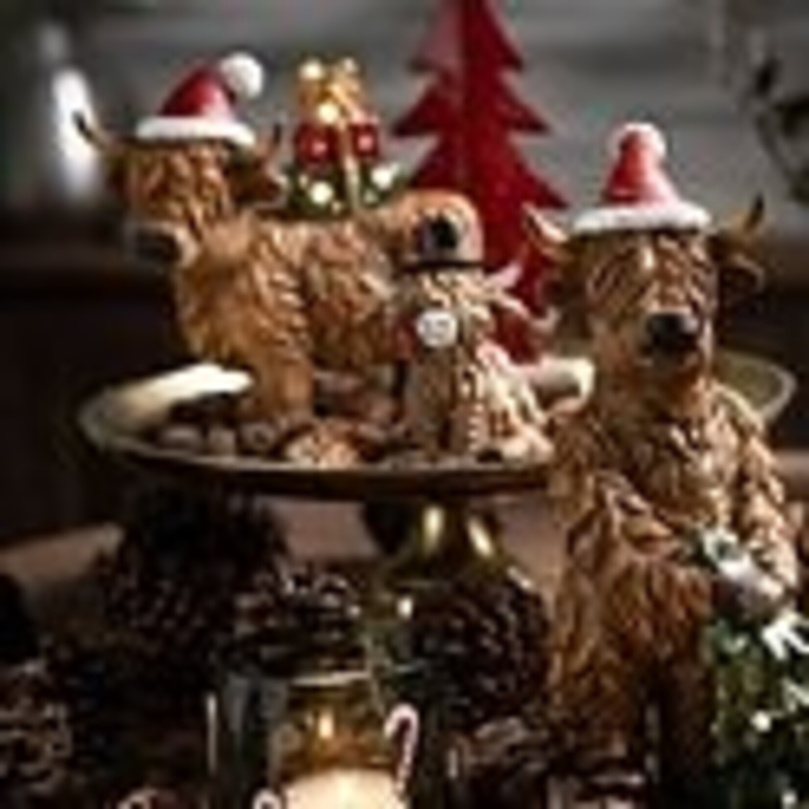 WURM HIGHLANDER FIGUUR KERST LED