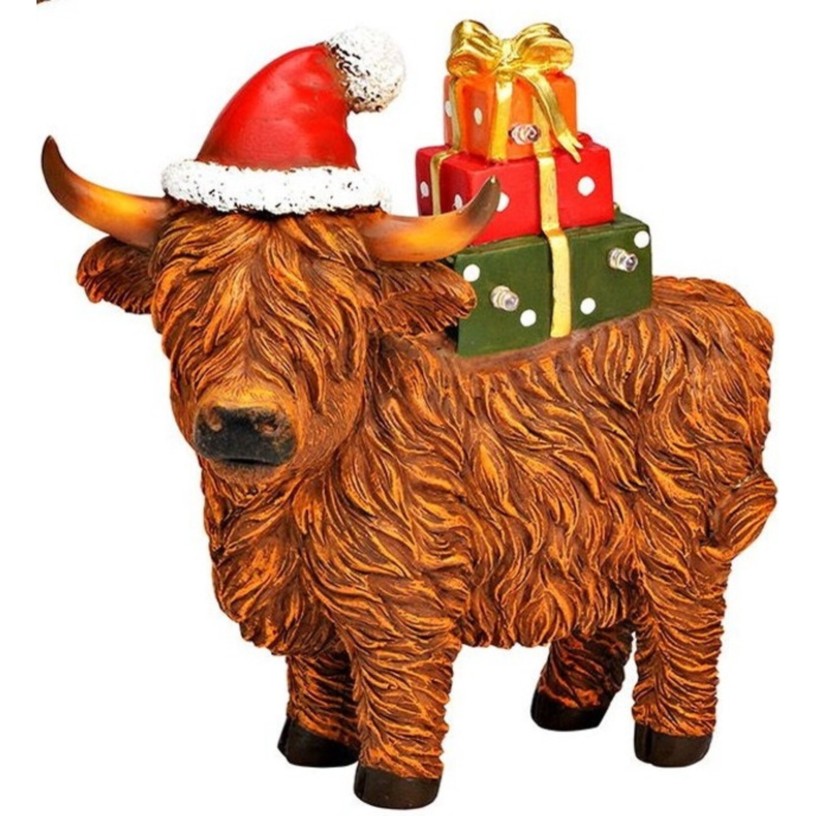 WURM HIGHLANDER FIGUUR KERST LED