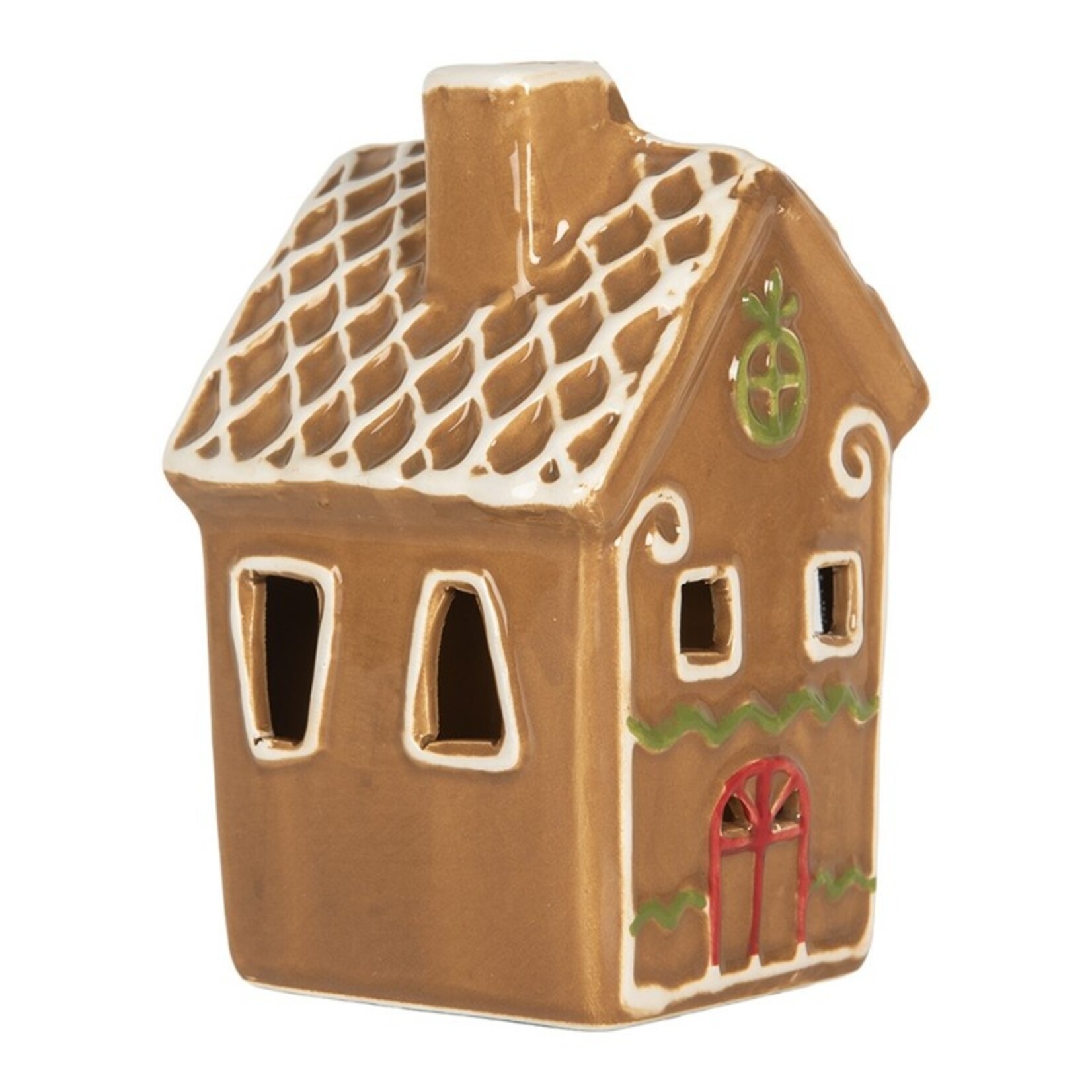 Clayre & Eef DECORATIE HUISJE MET LED 6CE2349