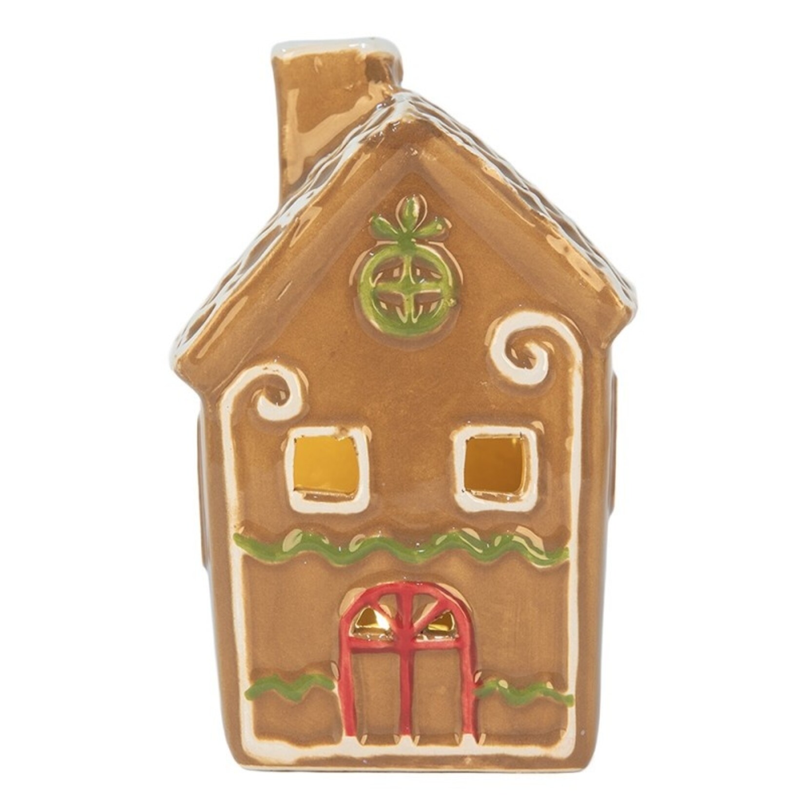 Clayre & Eef DECORATIE HUISJE MET LED 6CE2349