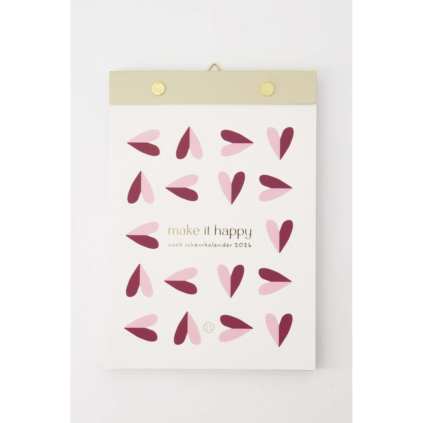 ZUSSS SCHEURKALENDER MAKE IT HAPPY MULTICOLOR