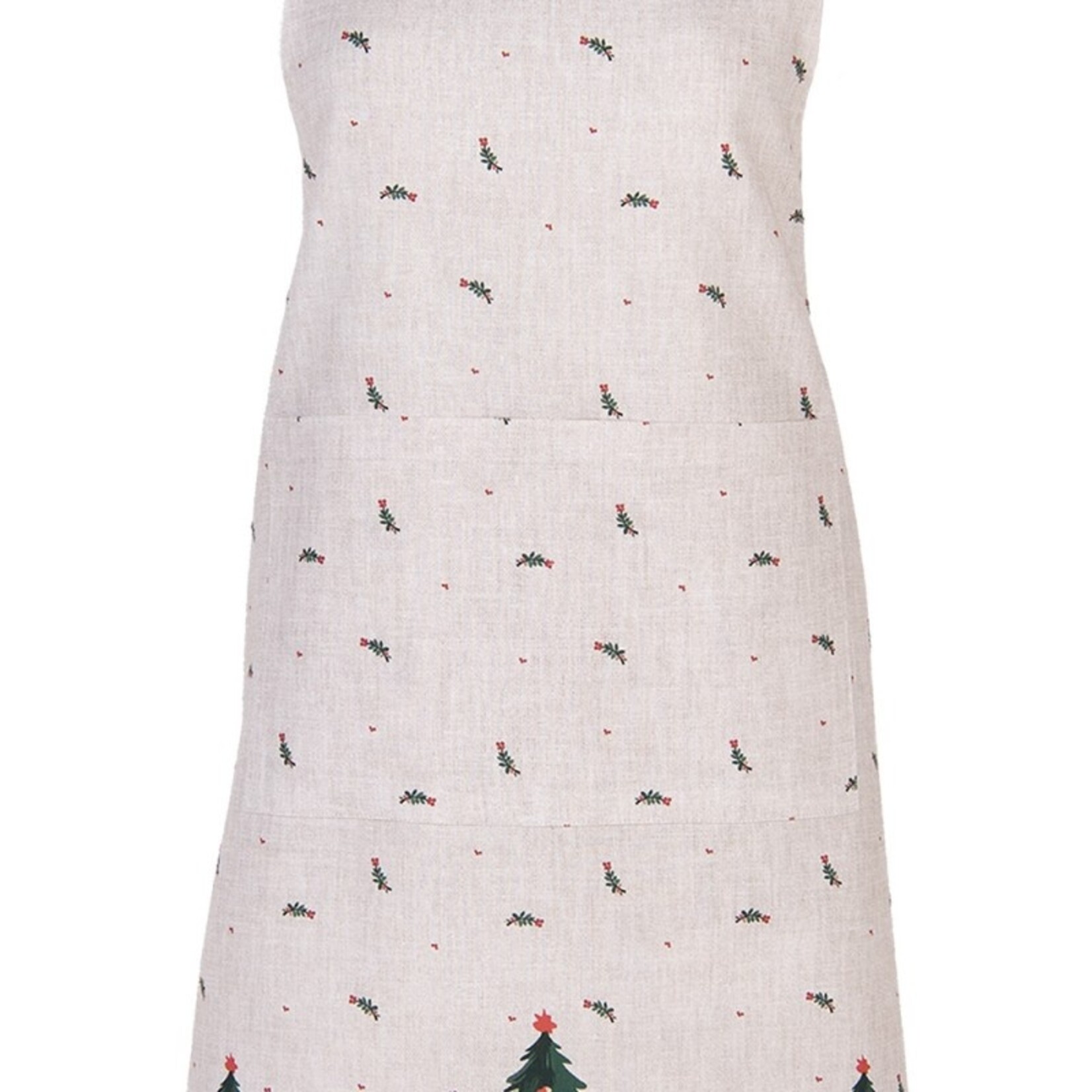 Clayre & Eef KEUKENSCHORT KERST 70X85 CM TCH41