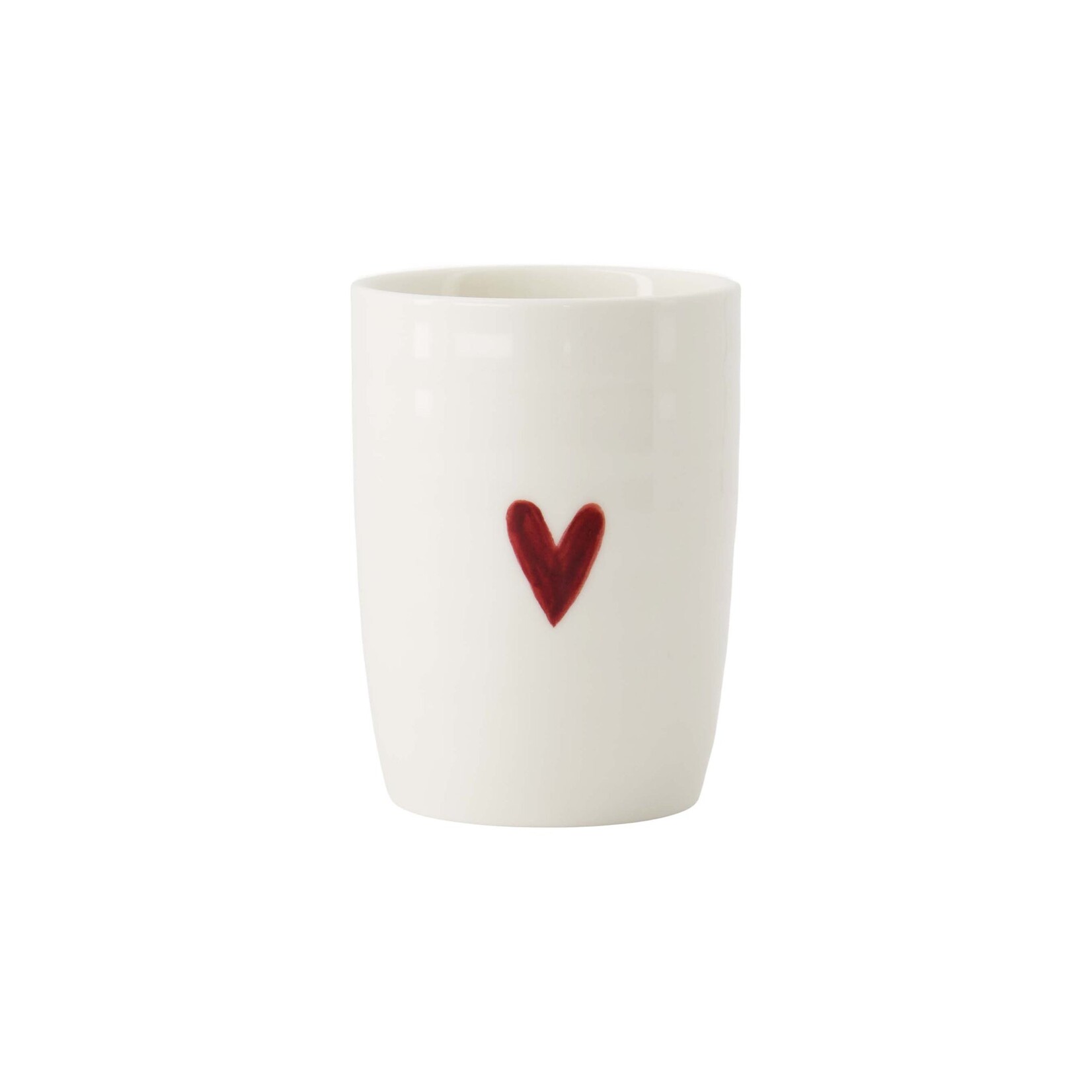ZUSSS KOFFIEMOK HARTJE WIT/ROOD