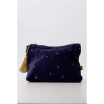 ZUSSS TOILETTAS VELVET STERREN DONKERBLAUW/GOUD