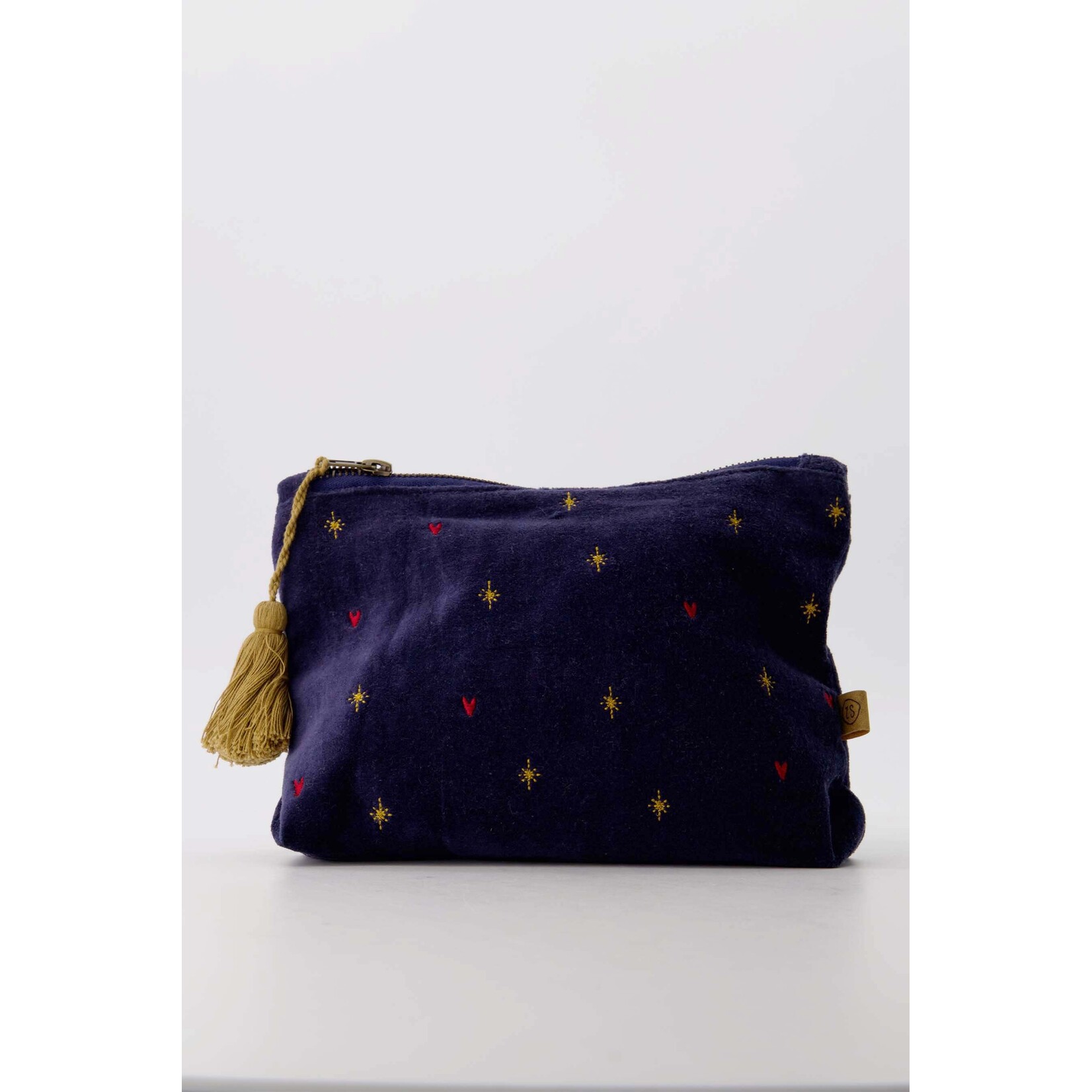 ZUSSS TOILETTAS VELVET STERREN DONKERBLAUW/GOUD