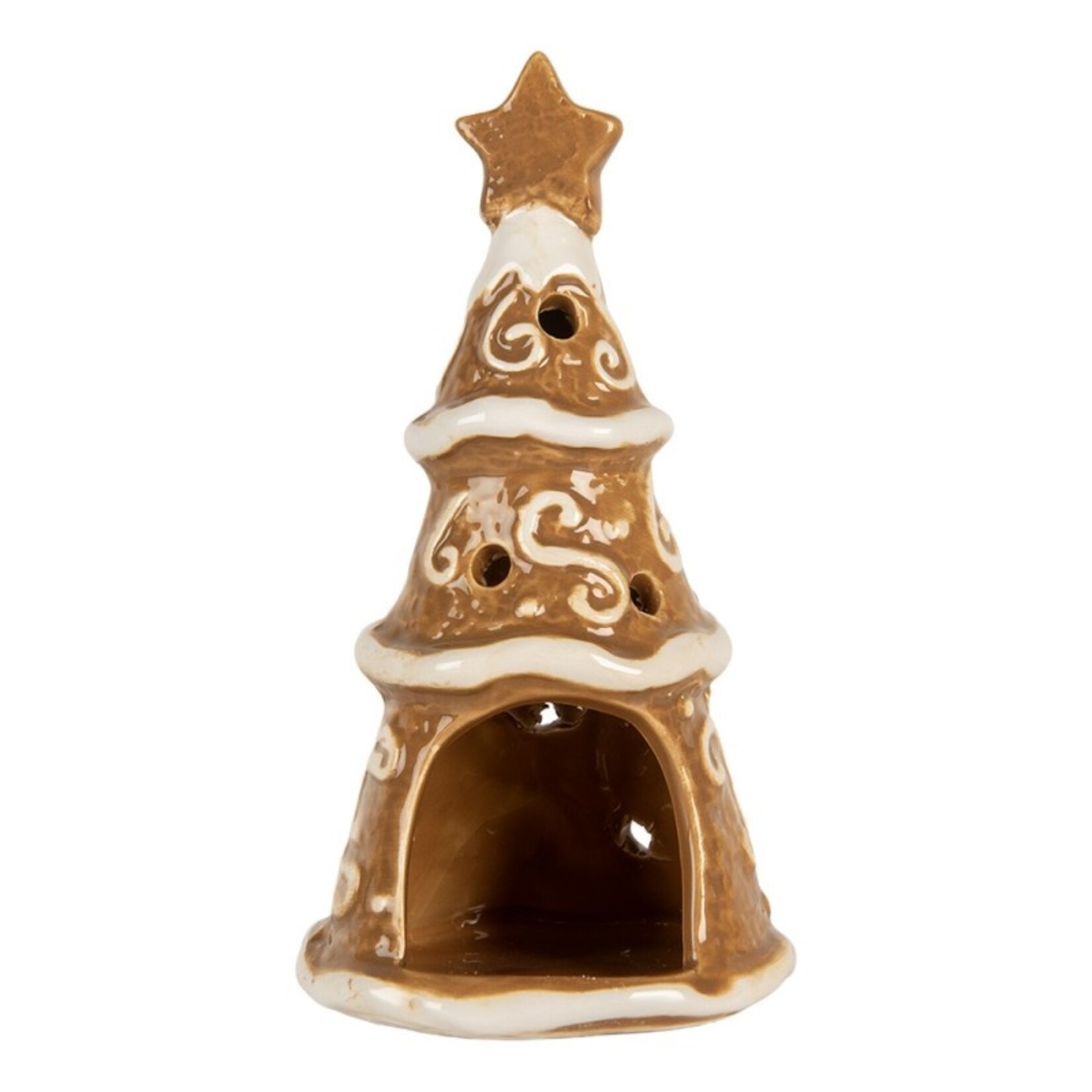 Clayre & Eef WAXINELICHTHOUDER KERSTBOOM 6CE2361