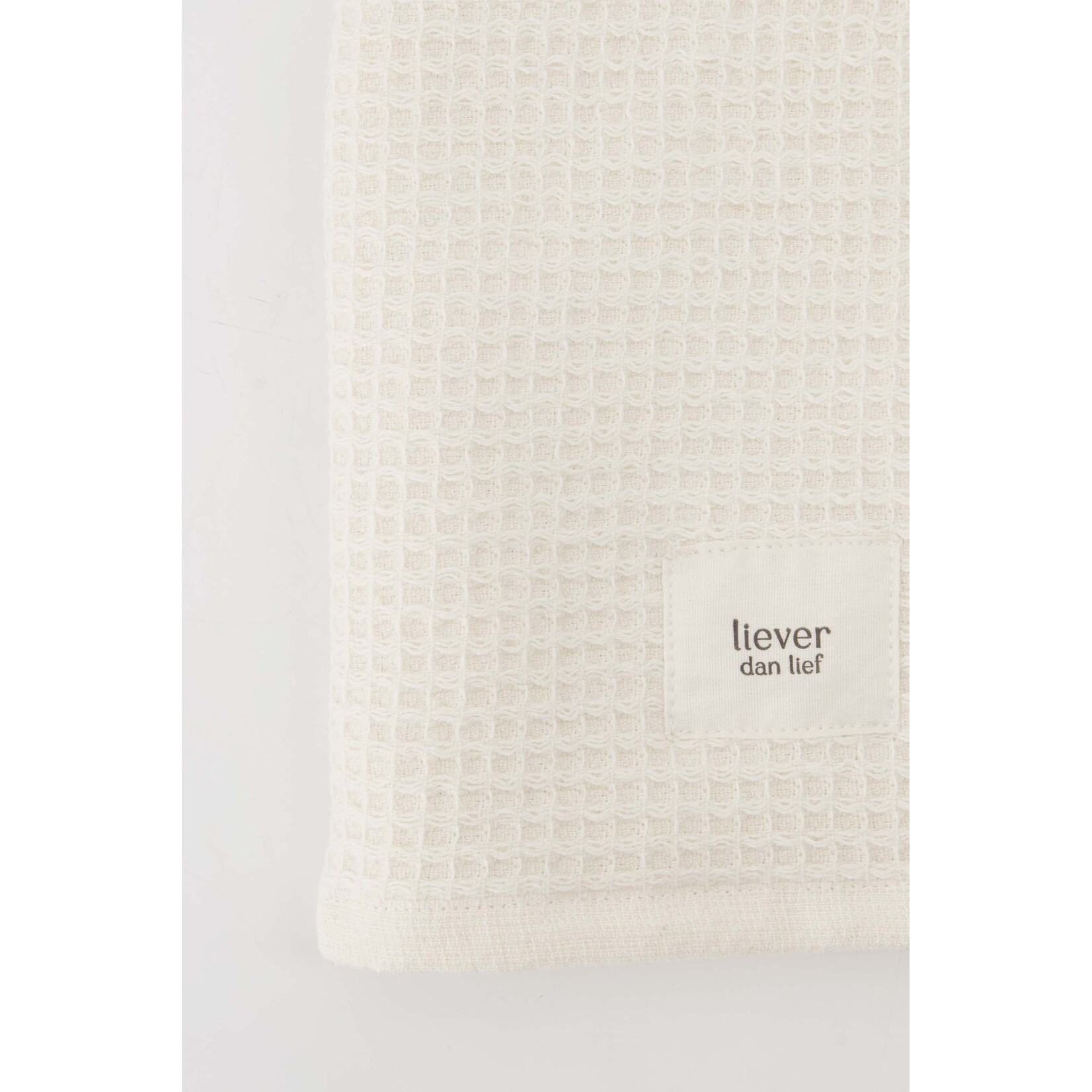 ZUSSS GASTENDOEKJE LIEVER DAN LIEF OFF WHITE