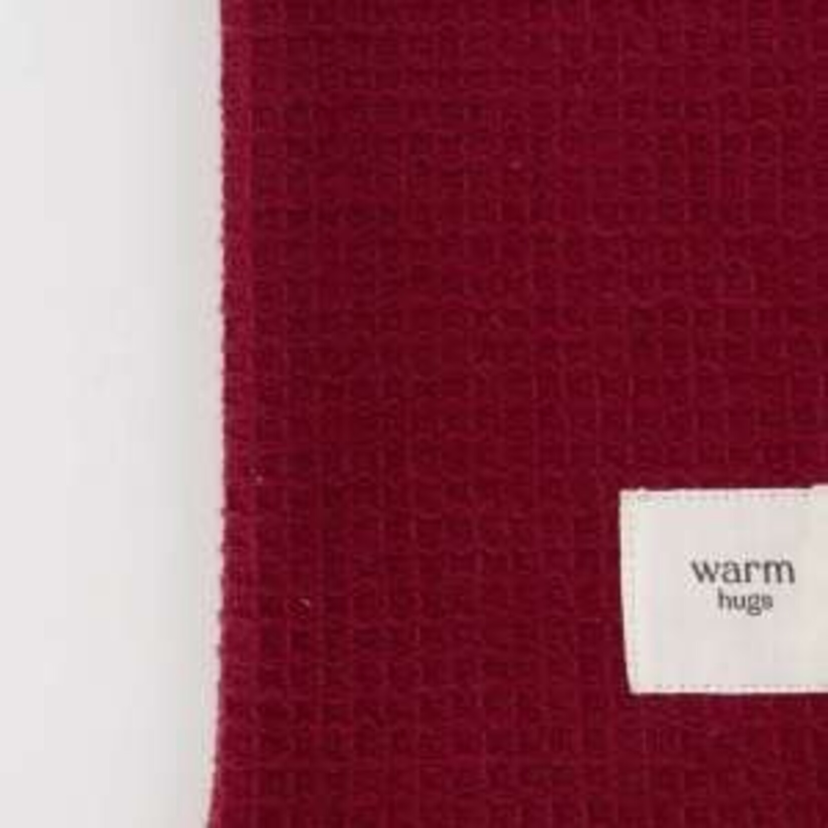 ZUSSS BADHANDDOEK WARM HUGS DONKERROOD