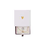 ZUSSS KETTING HARTJE IN SCHUIFDOOSJE IN JE HART WIT