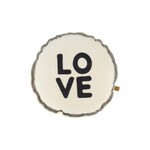 ZUSSS KUSSEN ROND LOVE 45CM ZAND/ANTRACIETGRIJS