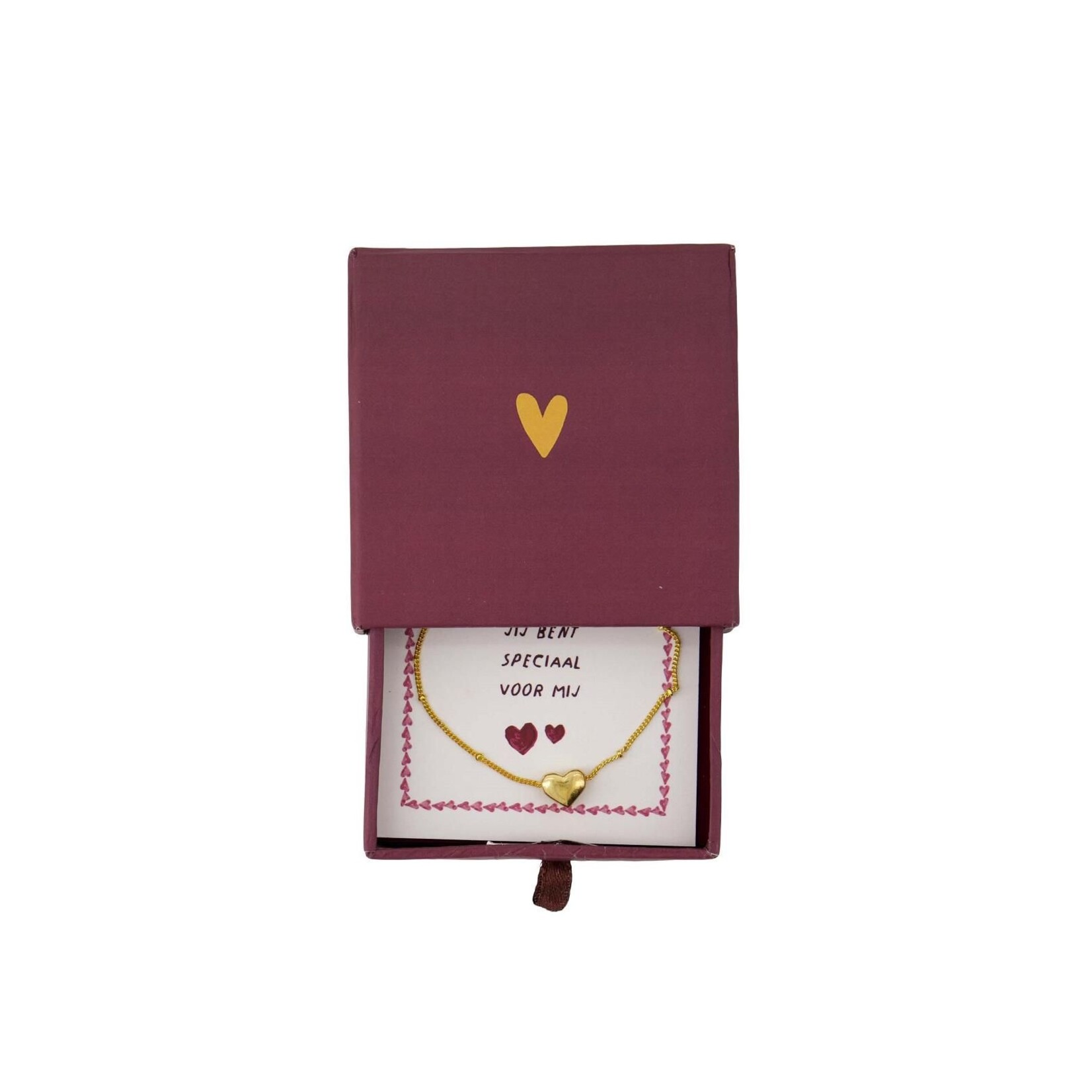 ZUSSS ARMBAND HARTJE IN SCHUIFDOOSJE SPECIAAL