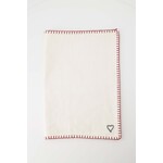ZUSSS PLACEMAT HART STIKSEL OFF WHITE/ROOD