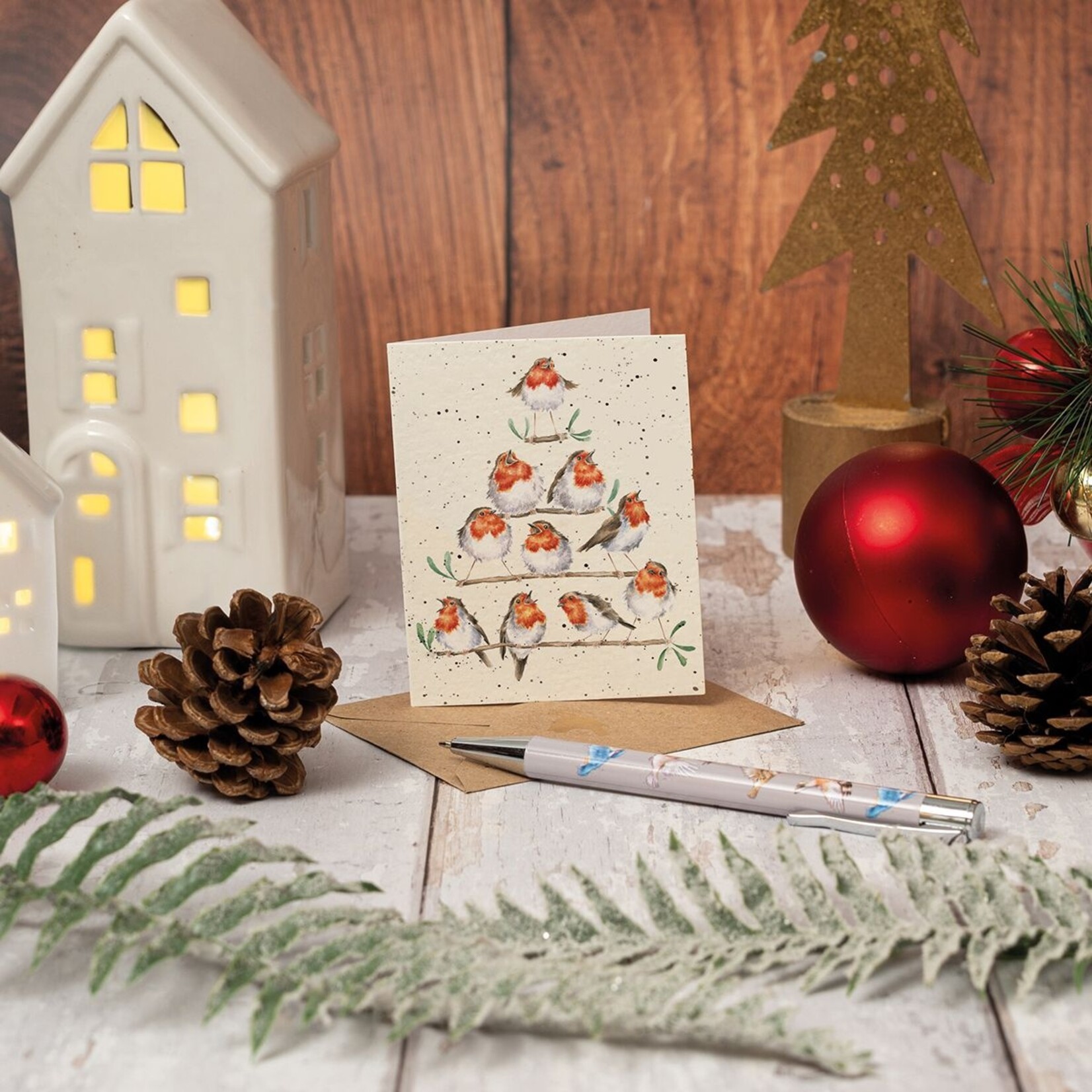 Wrendale MINIKAART ROCKIN ROBINS