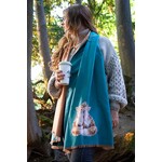 Wrendale WINTER SJAAL VOS CONTENTMENT