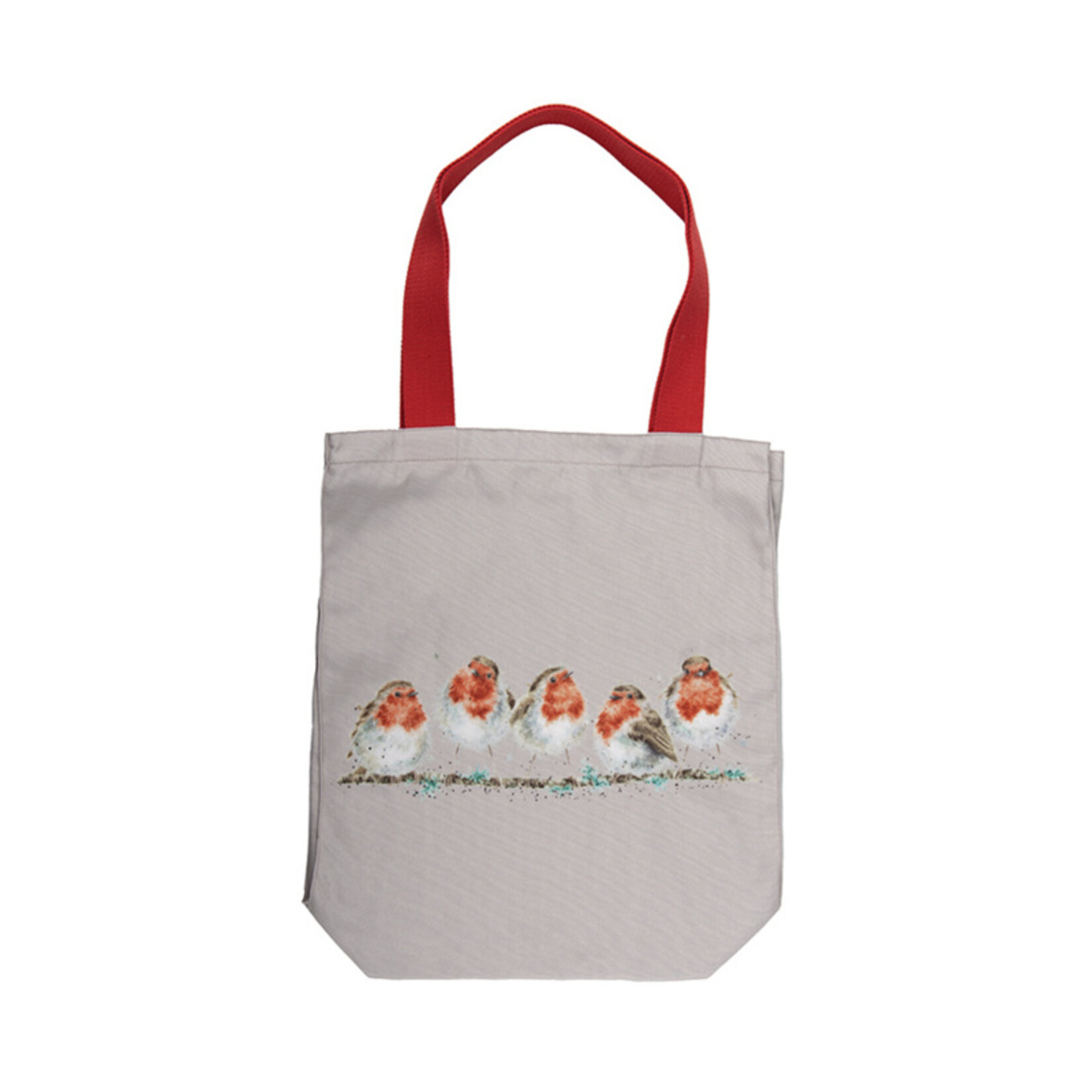 Wrendale 'Jolly Robin' canvas tas met roodborstjemotief