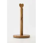 ZUSSS KEUKENROLHOUDER HOUT HARTJE NATUREL