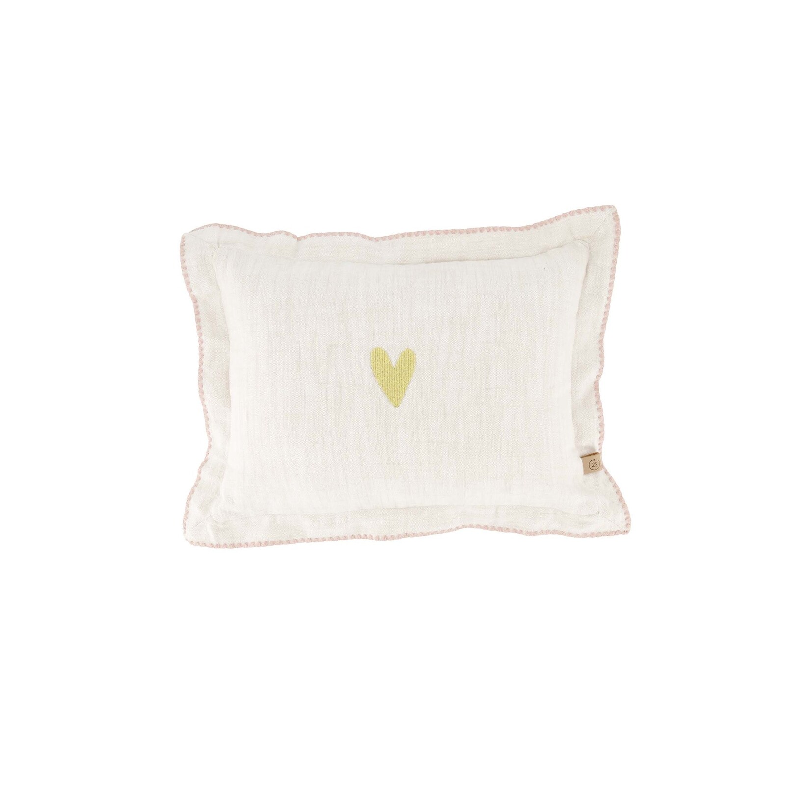 ZUSSS KUSSEN HARTJE RAND GESTIKT GOUD