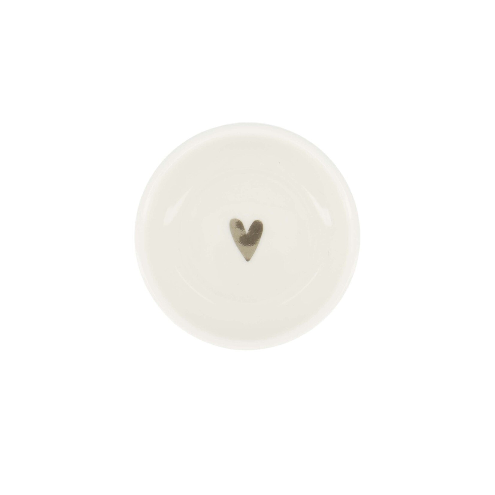 ZUSSS DIPSCHAALTJE HARTJE WIT/ZILVER