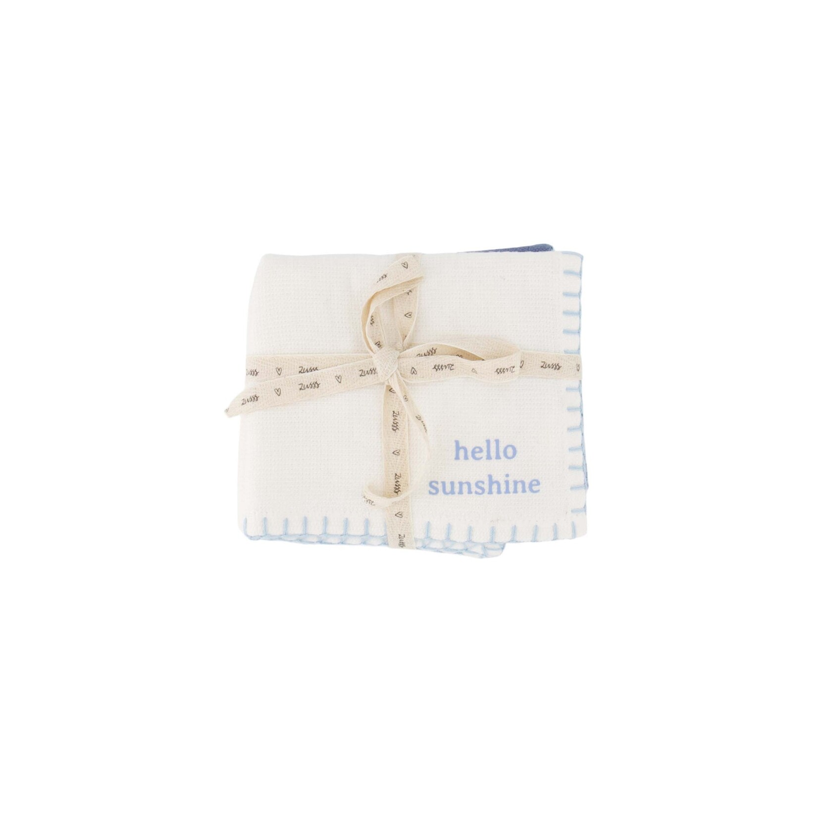 ZUSSS SET VAN 2 VAATDOEKENJES HAPPY PLACE