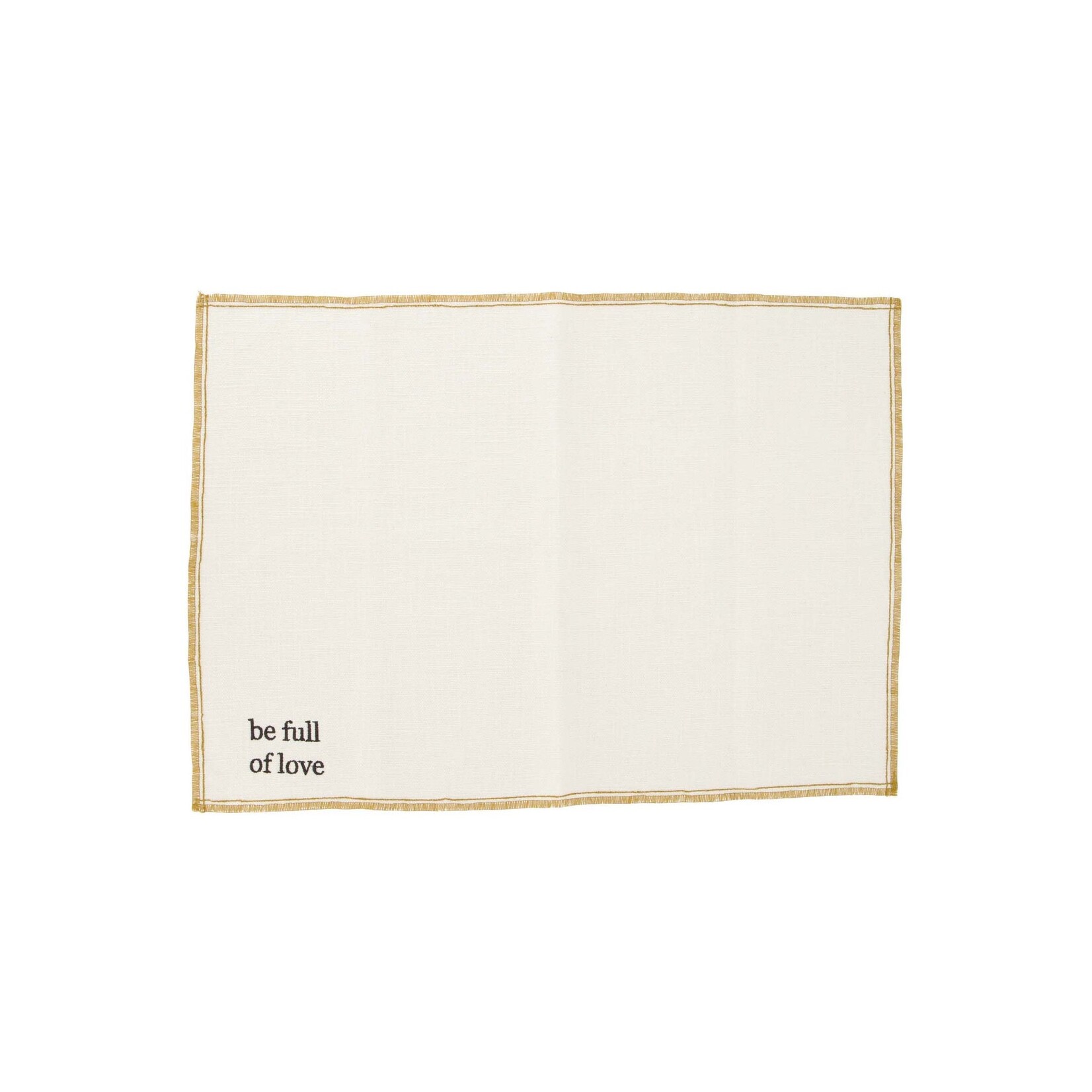 ZUSSS SET VAN 2 PLACEMATS BE FULL OF LOVE WIT